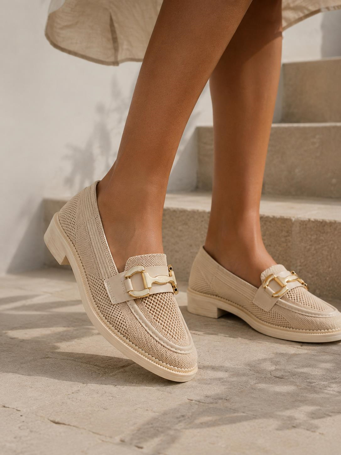 Bej  Kadın Loafer Ayakkabı K01362245682