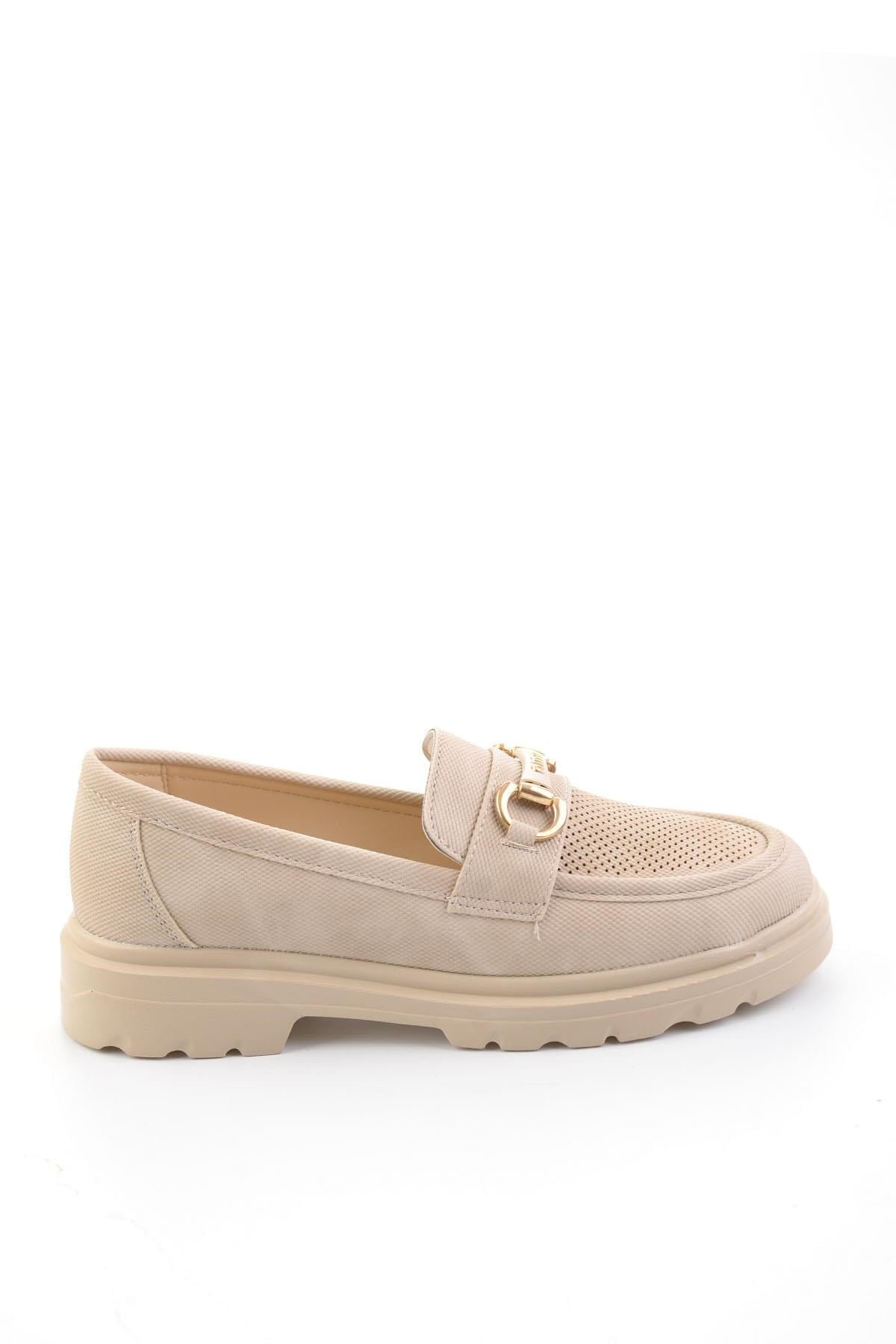 Bej  Kadın Loafer Ayakkabı K01536103737