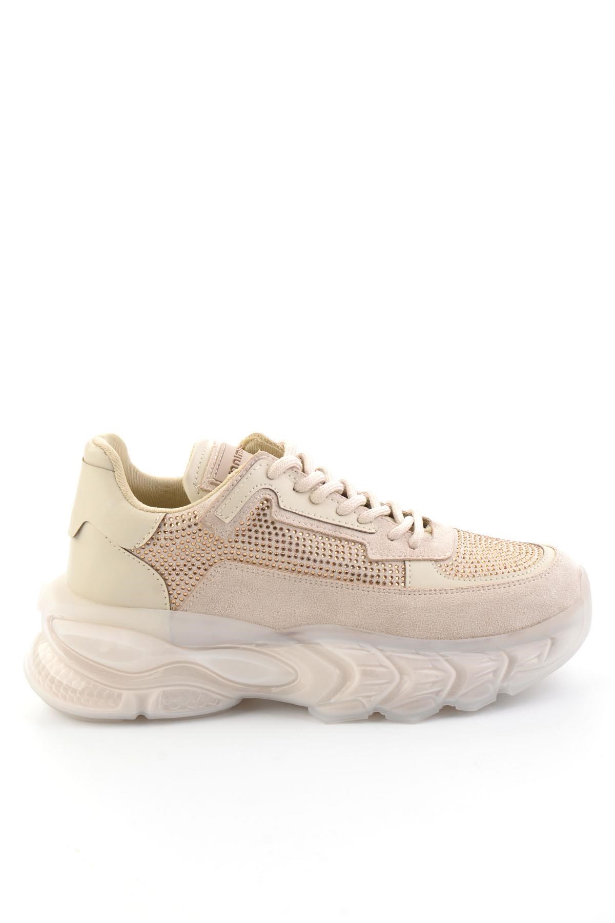 Bej Lame  Kadın Sneaker K01791073072