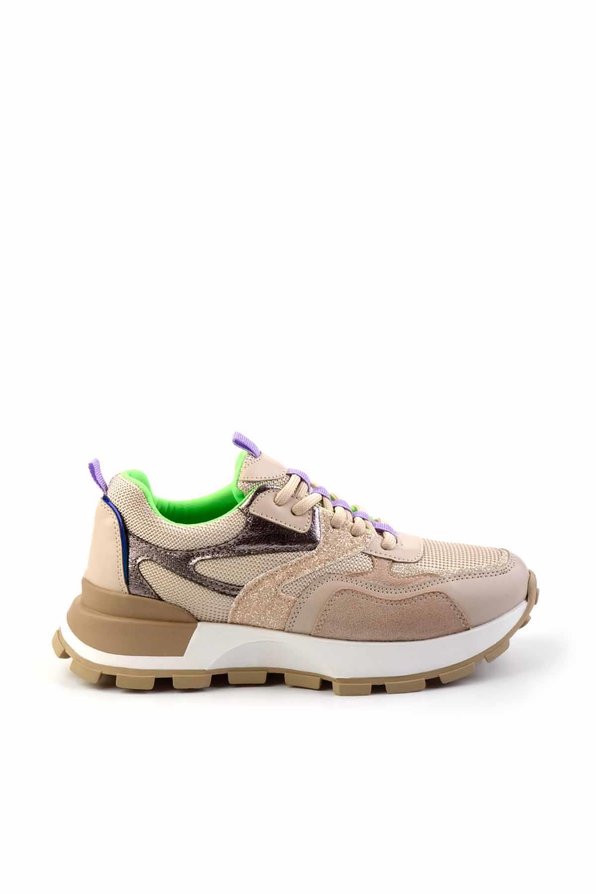 Bej Lila  Kadın Sneaker K01429160009