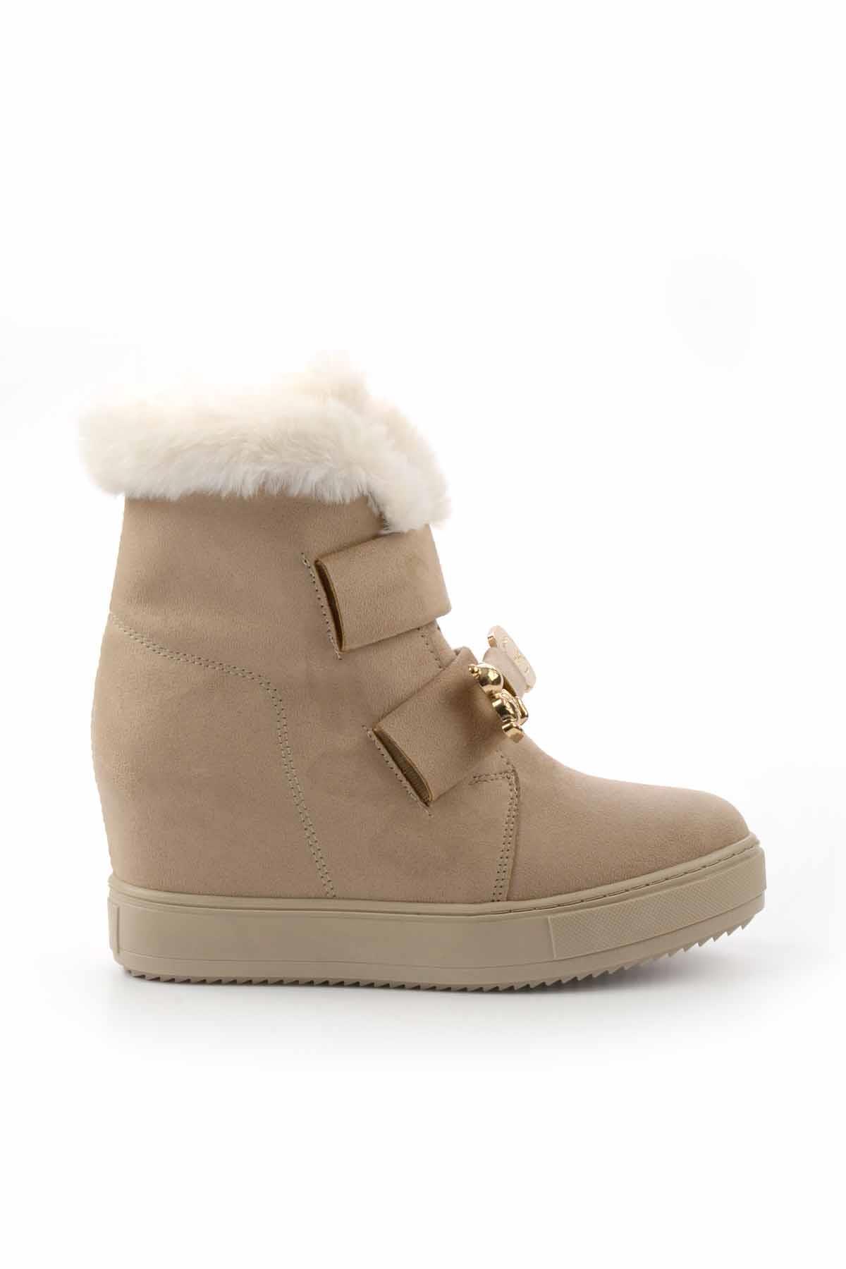 Bej Süet  Kadın Bot & Bootie K02566415002