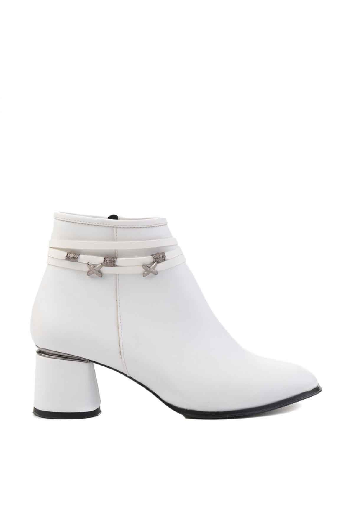 Beyaz  Kadın Bot & Bootie M0671025809