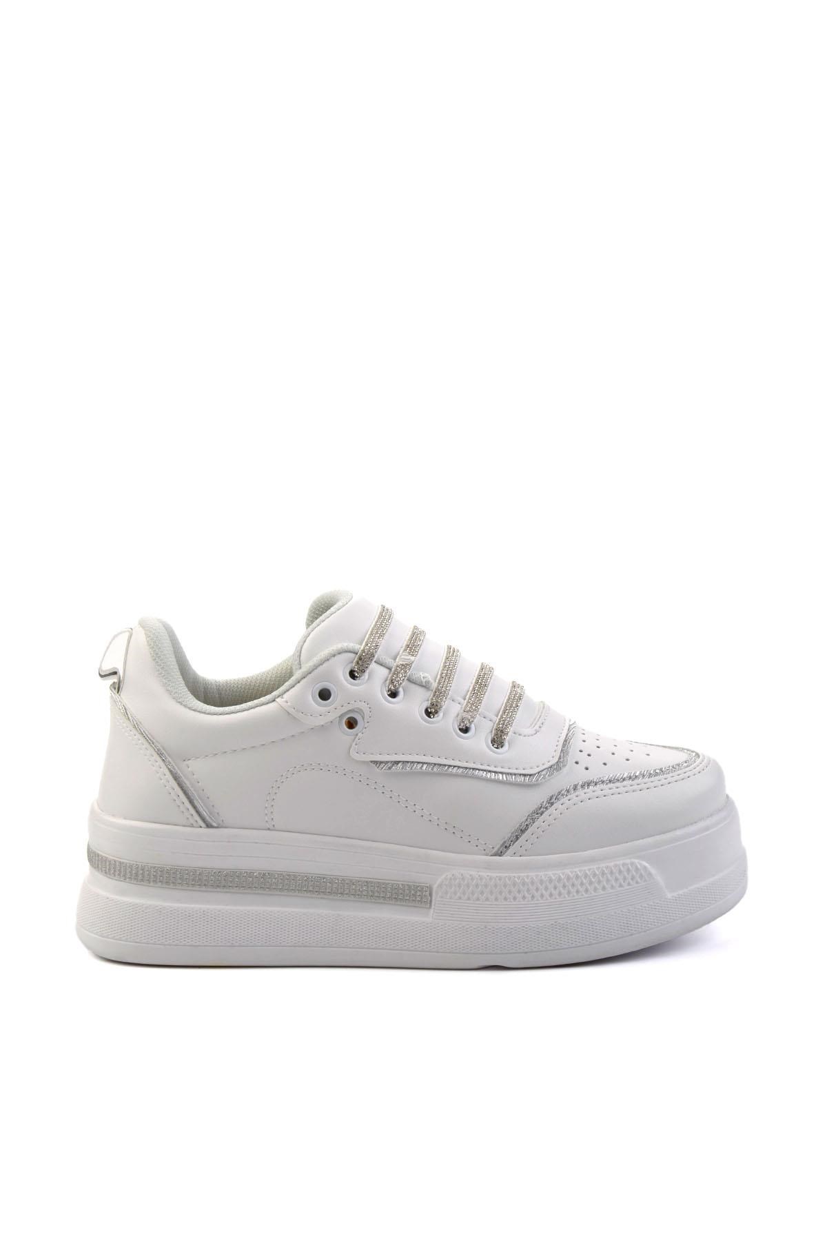 Beyaz  Kadın Sneaker K01027031909