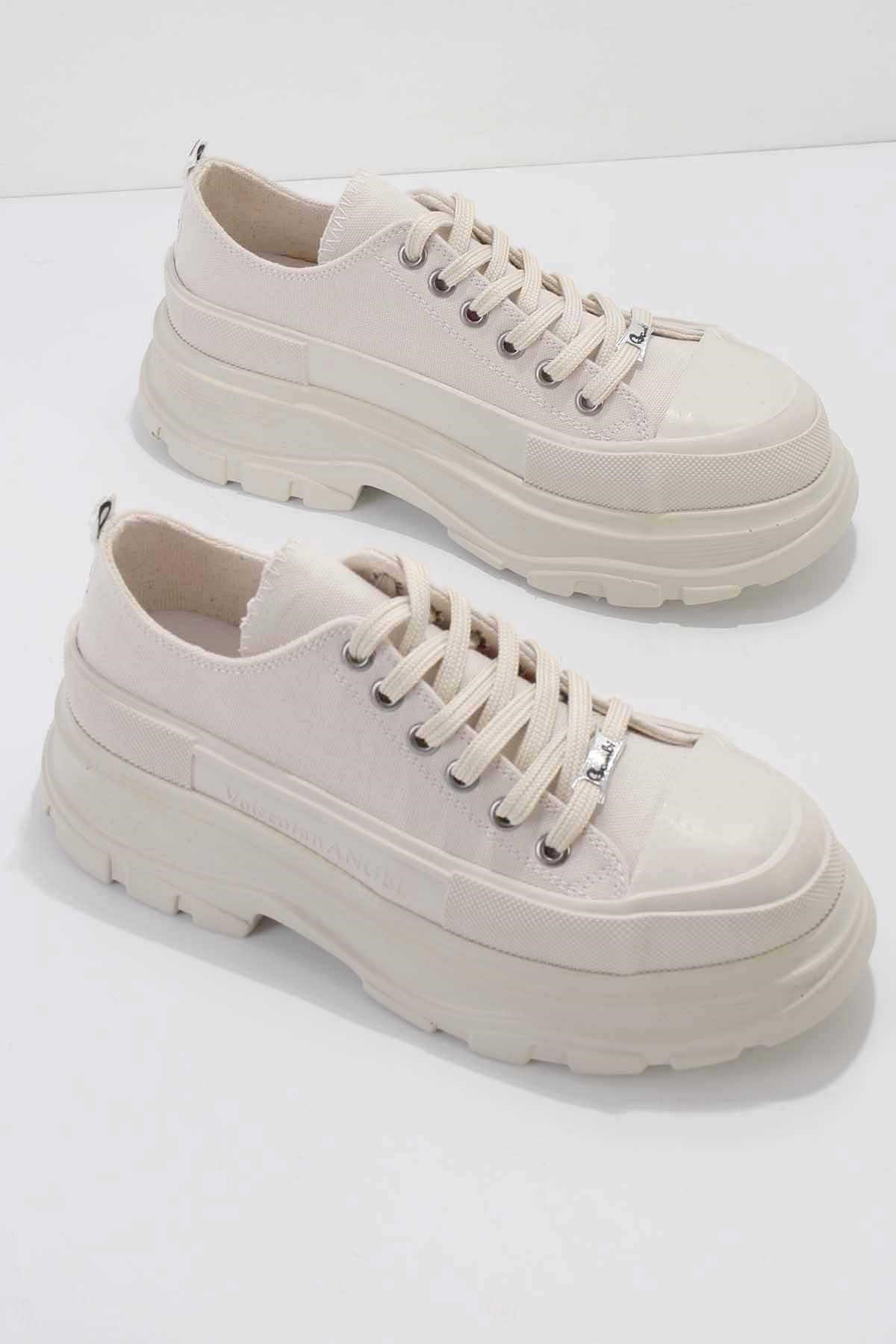 Beyaz  Kadın Sneaker K01530112018