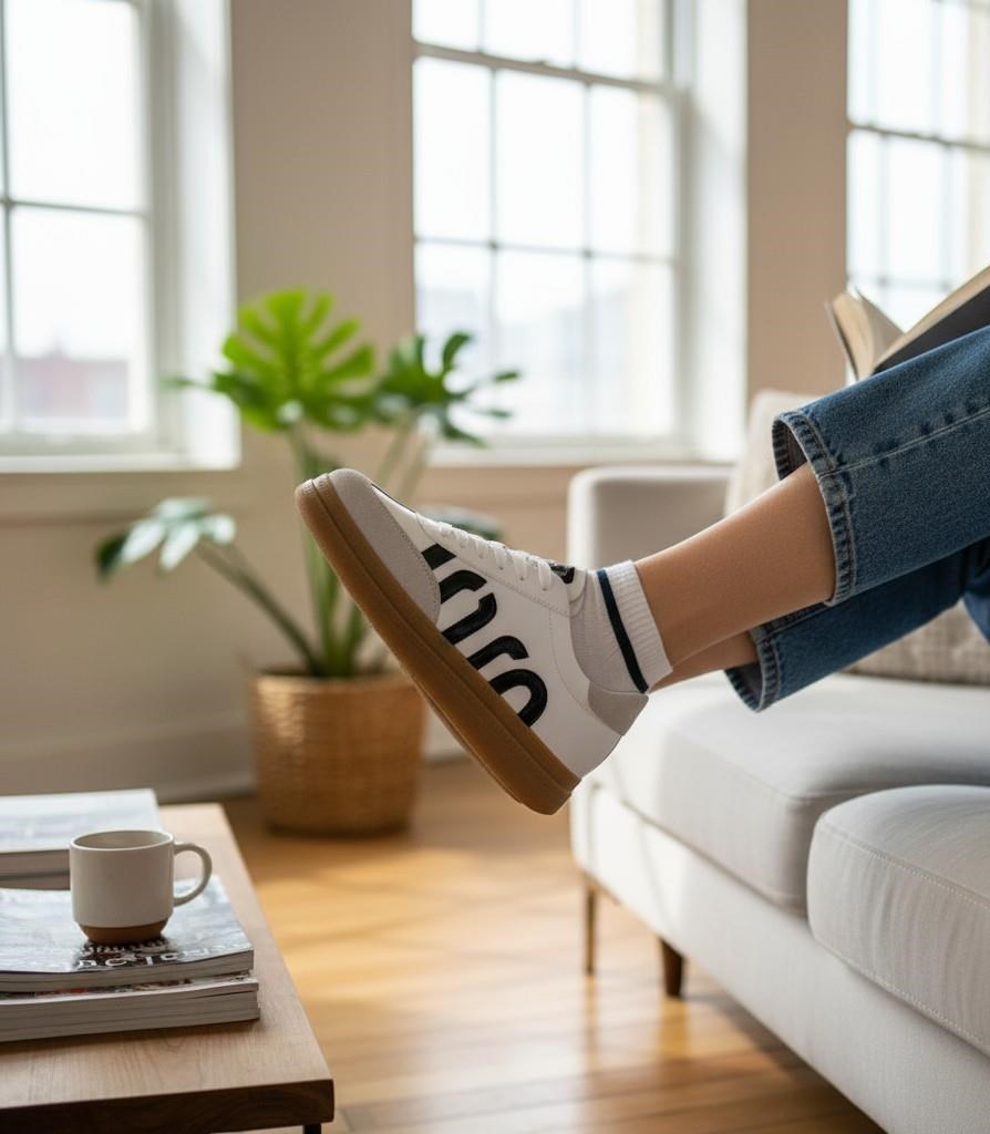 Beyaz Siyah  Kadın Sneaker K01179600009