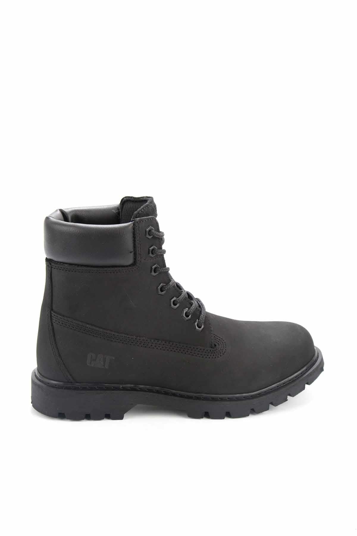 Black Hakiki Deri Erkek Bot & Bootie CAT1111137701