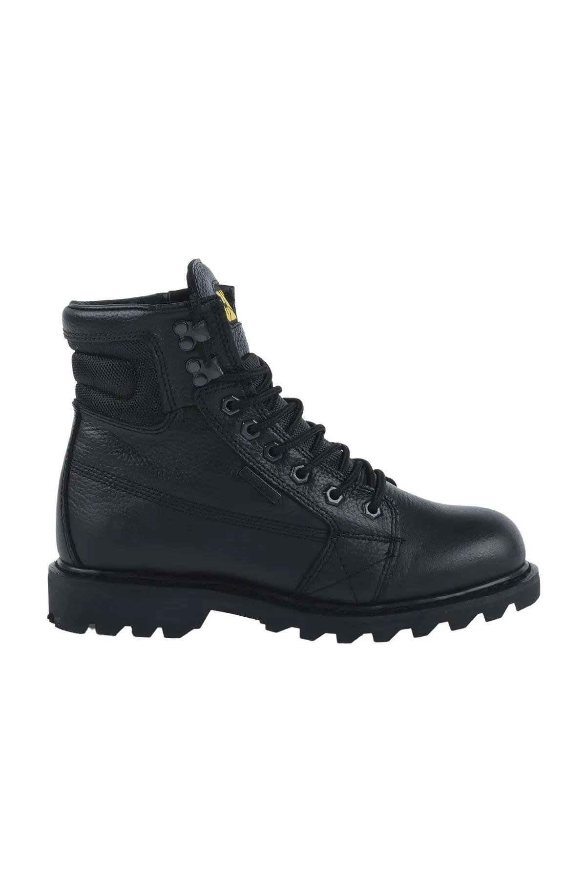 Black Hakiki Deri Erkek Bot & Bootie CAT1111122601