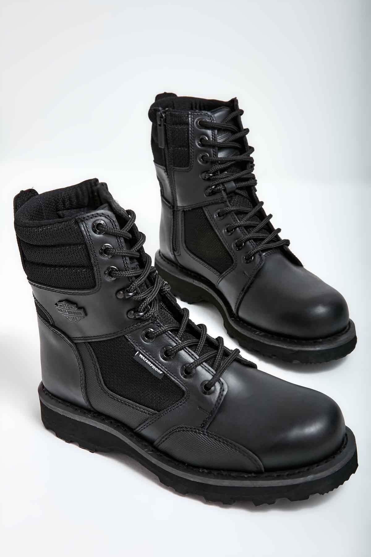 Black Hakiki Deri Erkek Bot & Bootie HD1777064803