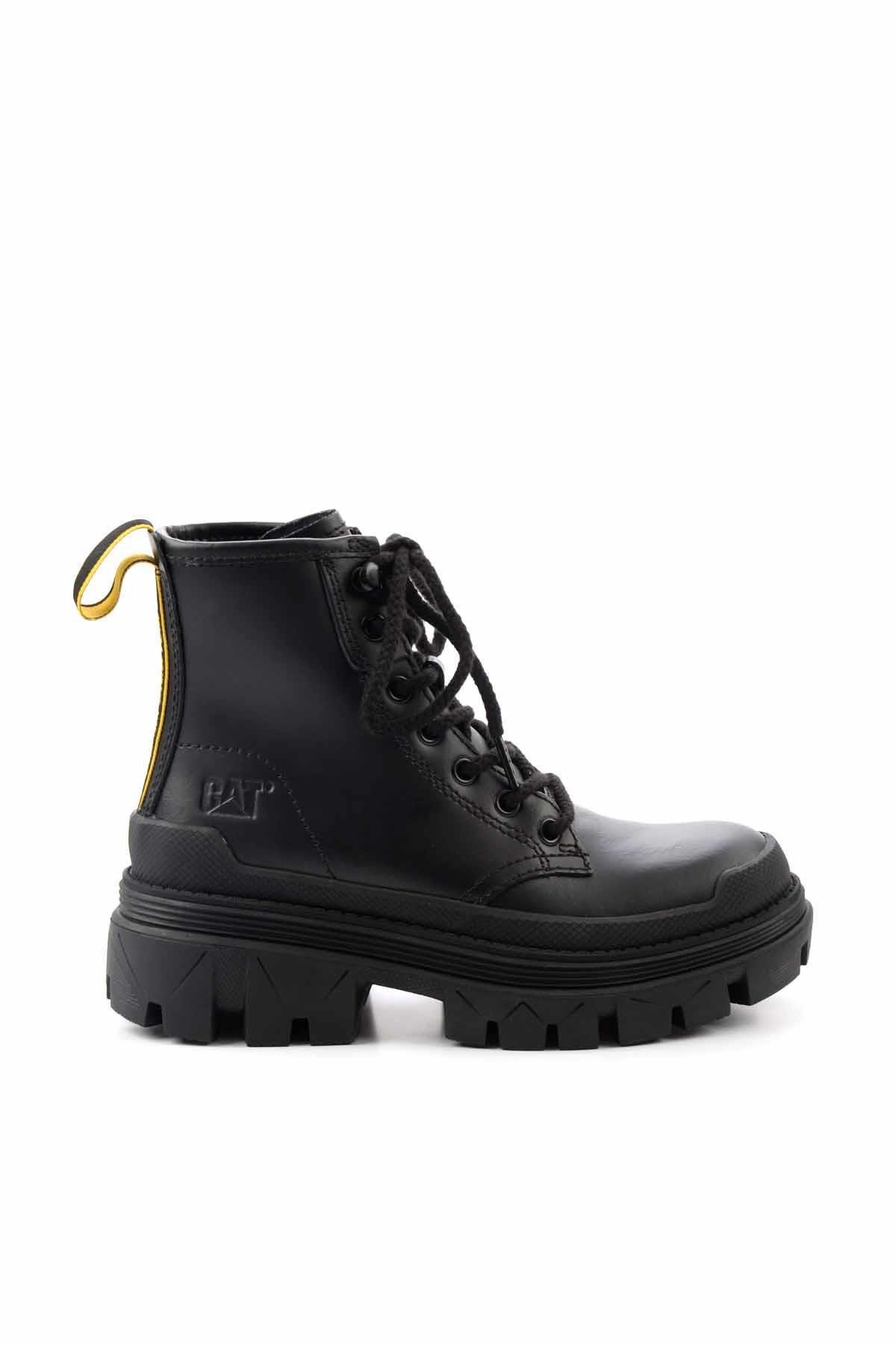 Black Hakiki Deri Kadın Bot & Bootie CAT0111121603