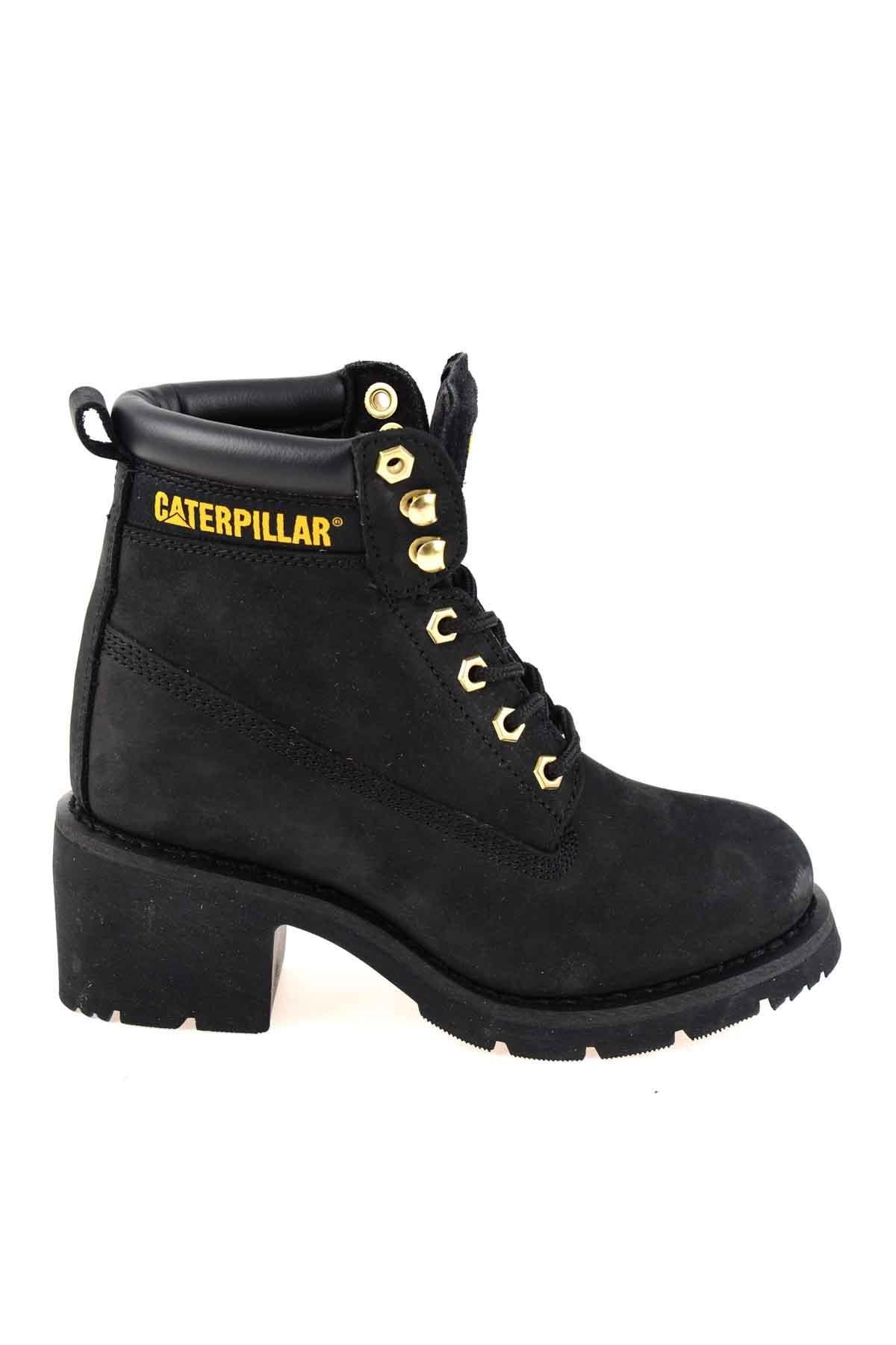 Black Leather Kadın Bot & Bootie CAT0111083401