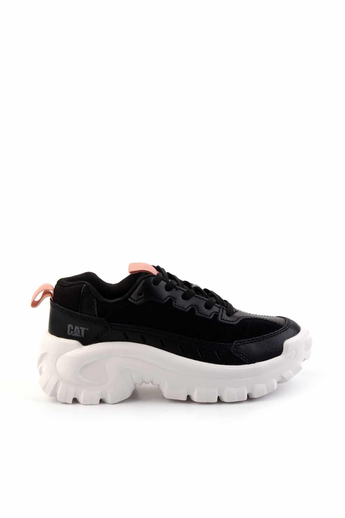 Black Leather Kadın Sneaker CAT0111100502