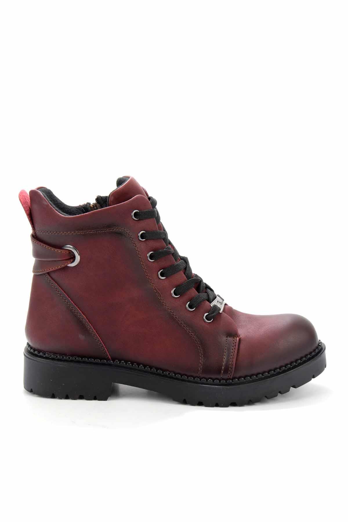 Bordo  Kadın Bot & Bootie M0586215809