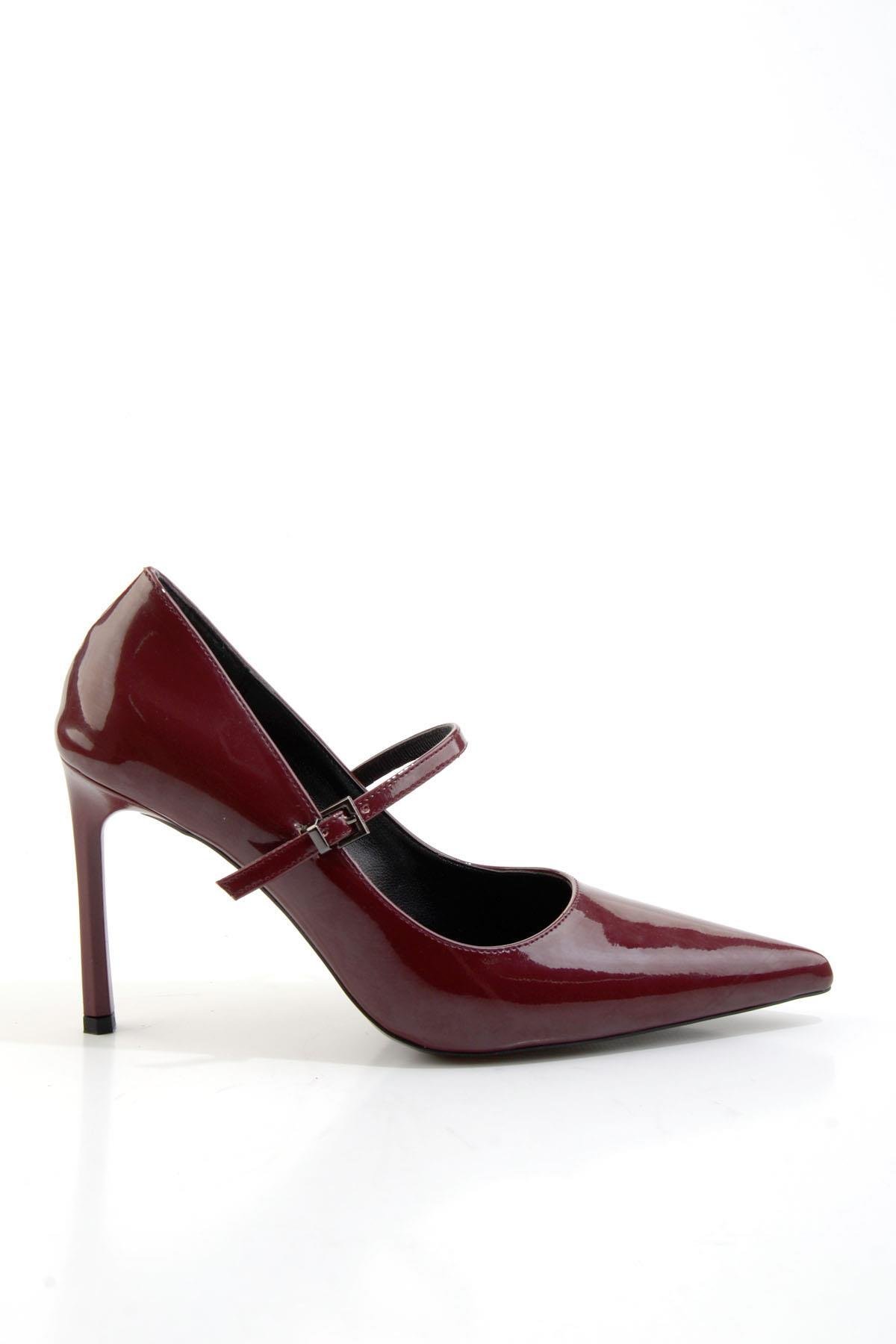 Bordo  Kadın Klasik Topuklu Ayakkabı K01565016298
