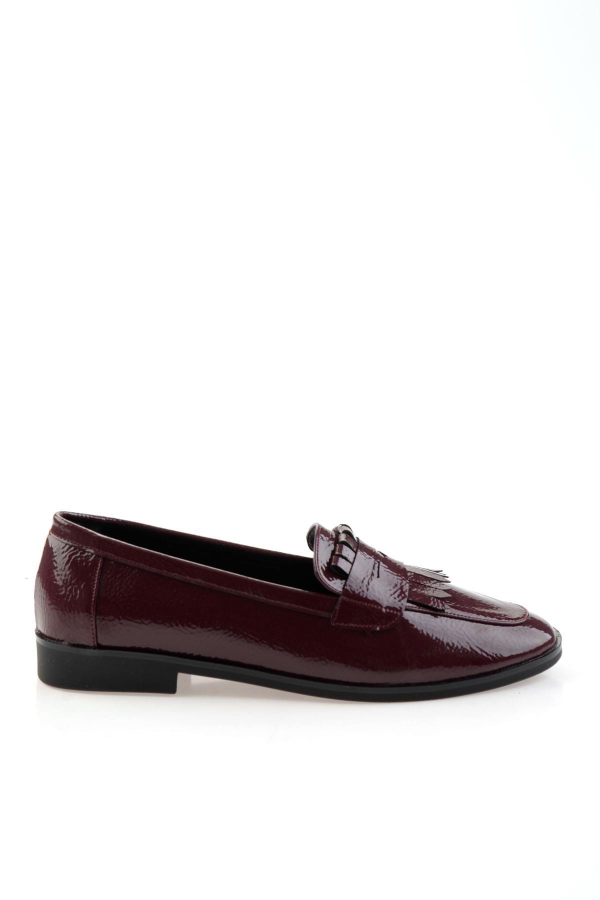 Bordo  Kadın Loafer Ayakkabı K01212011012