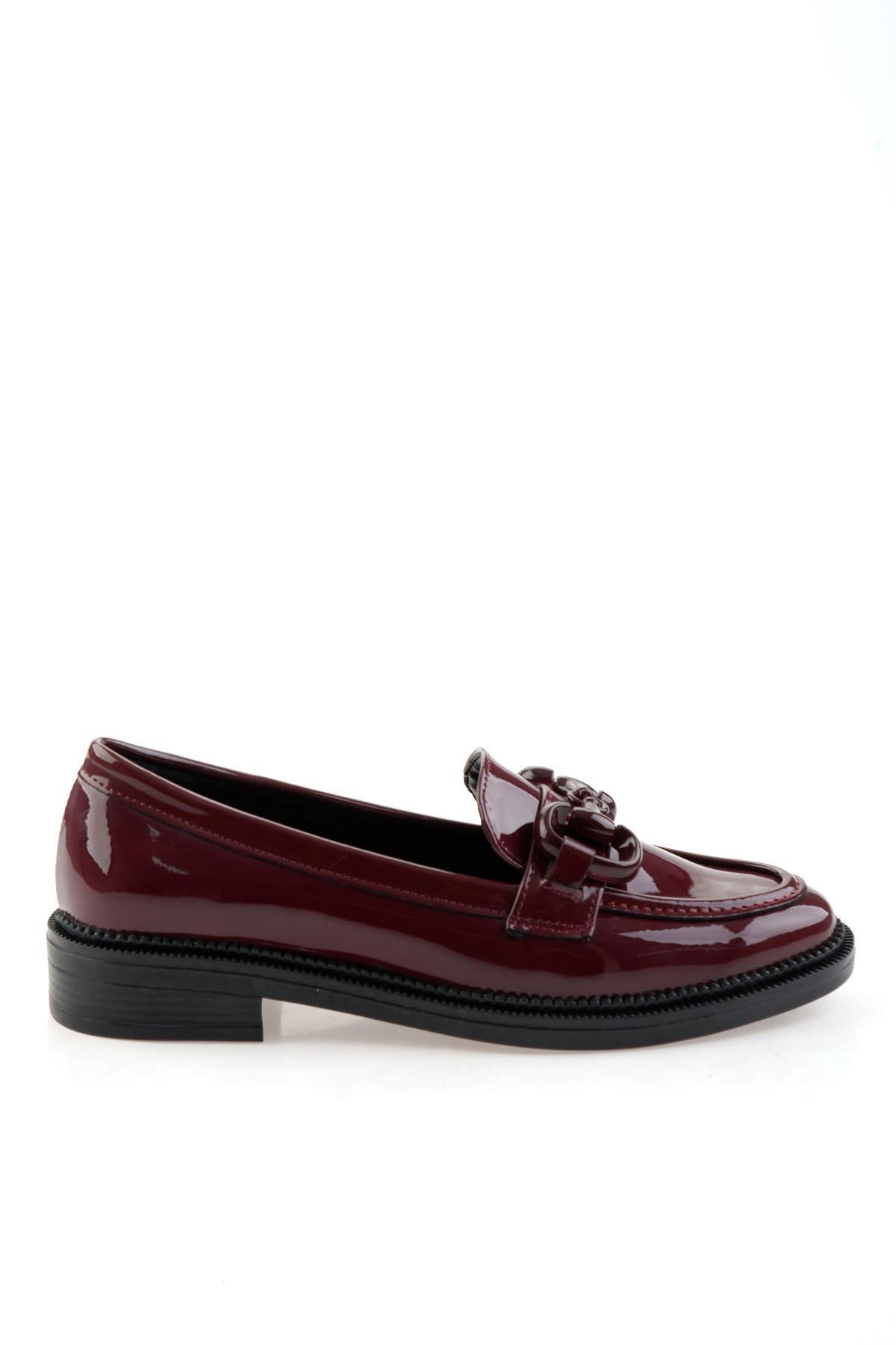 Bordo  Kadın Loafer Ayakkabı K01216401398
