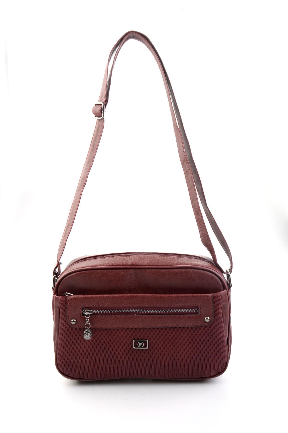 Bordo  Kadın Postacı Çanta C06650267109