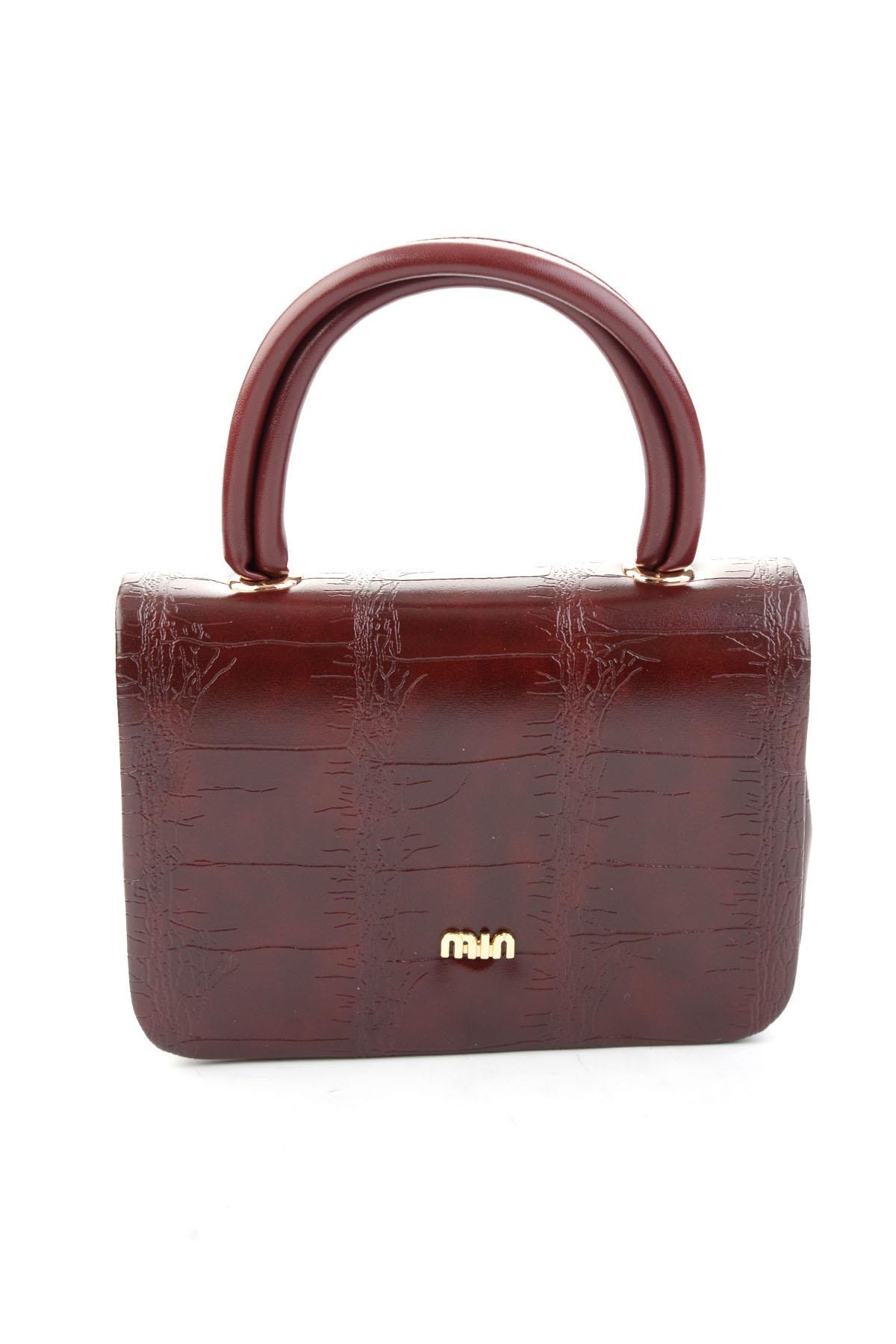Bordo Kroko  Kadın El Çantası C06650265211