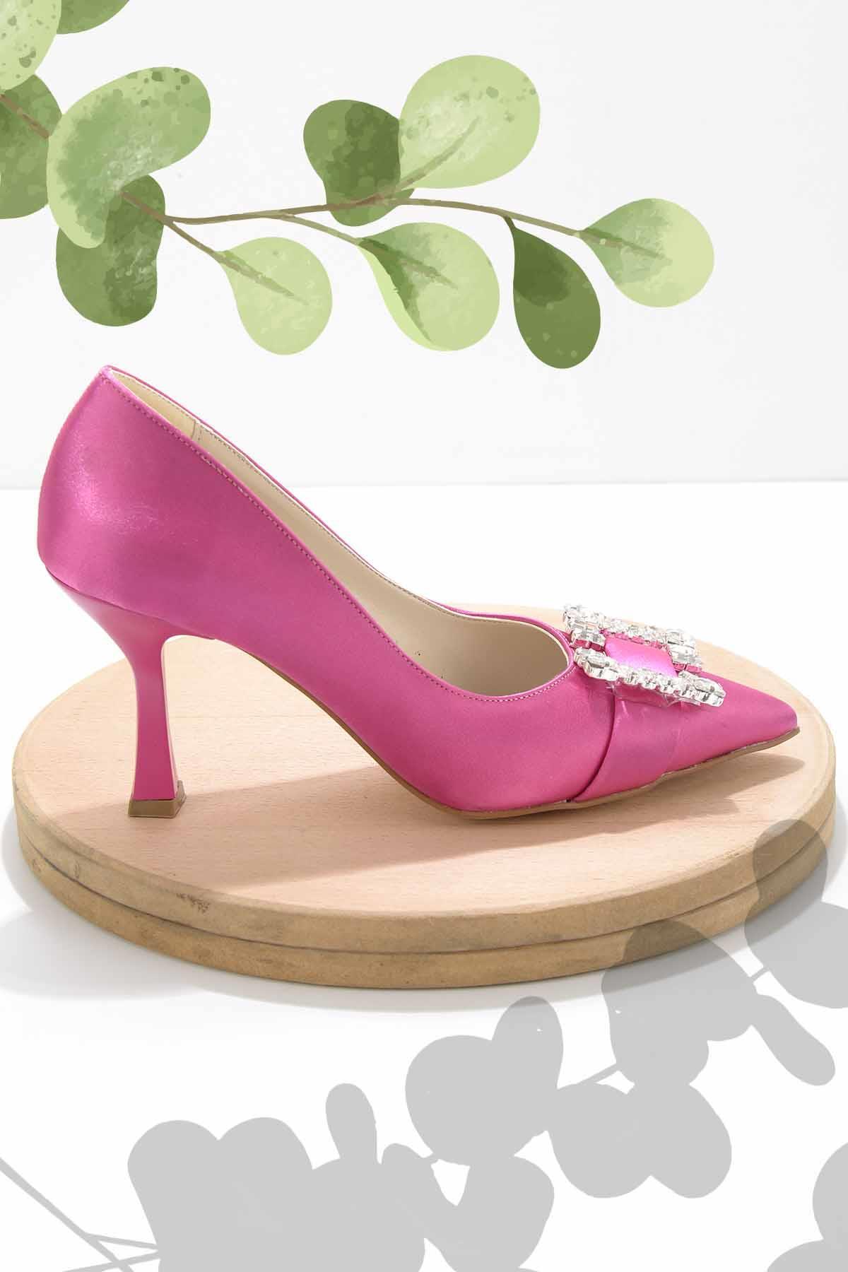 Fuşya  Kadın Klasik Topuklu Ayakkabı K01596134838