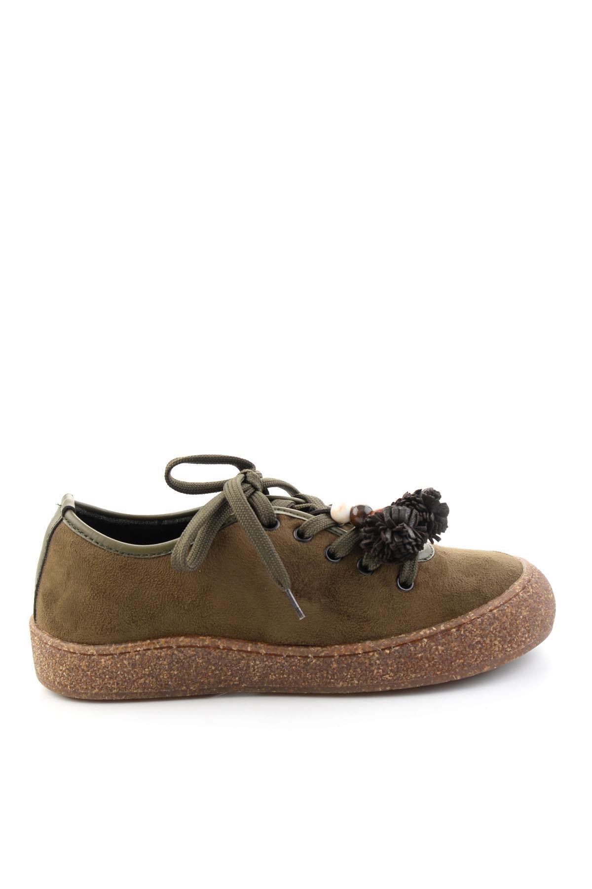 Haki Süet  Kadın Sneaker K01646000472