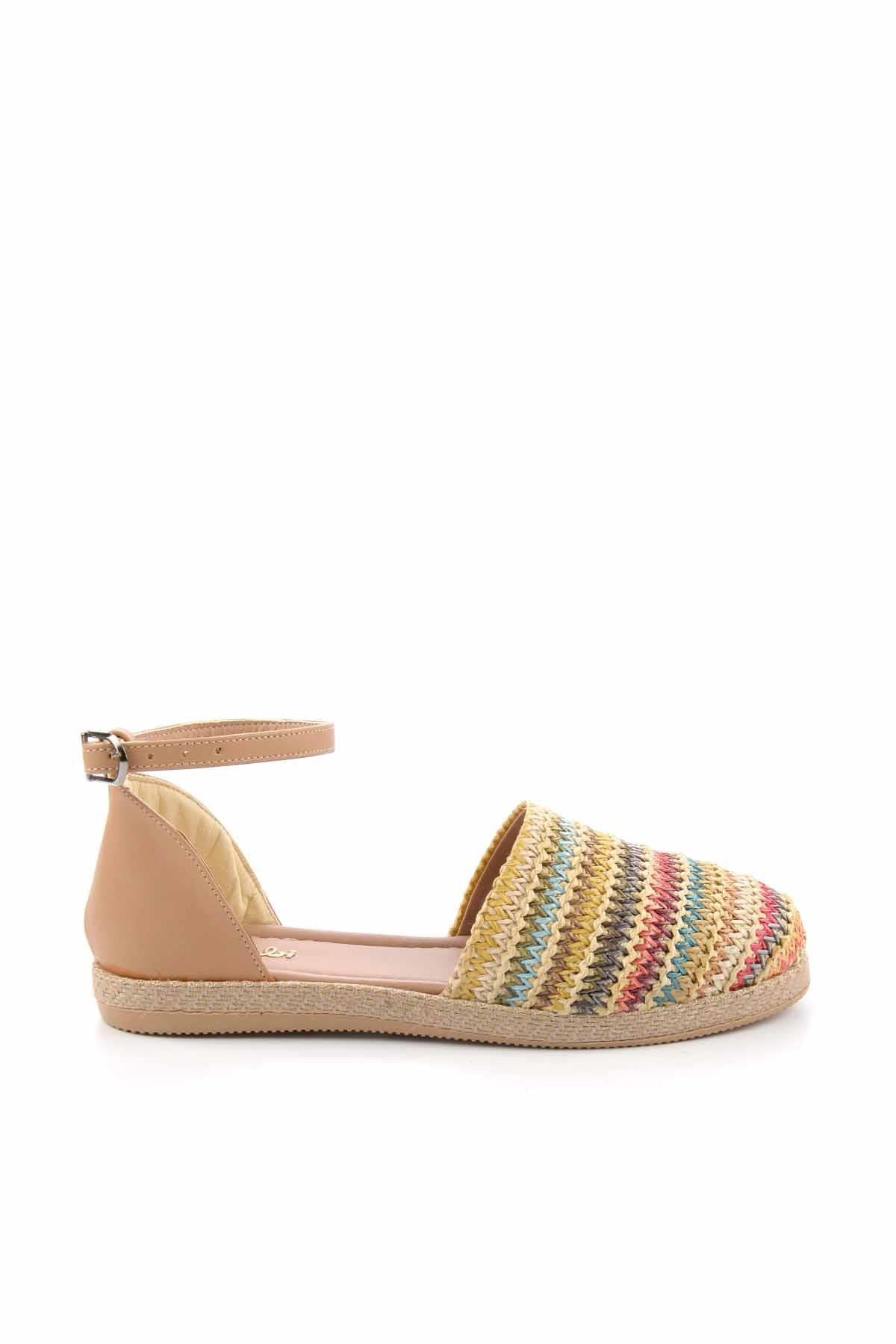 Hardal Çok Renkli  Kadın Espadril K01823251528