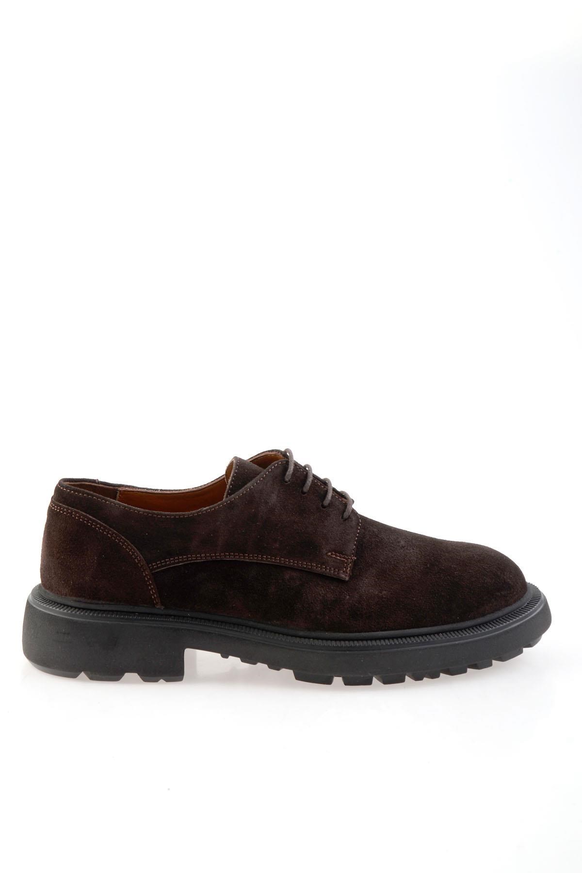 Kahve Hakiki Deri Erkek Klasik Ayakkabı E01597000402