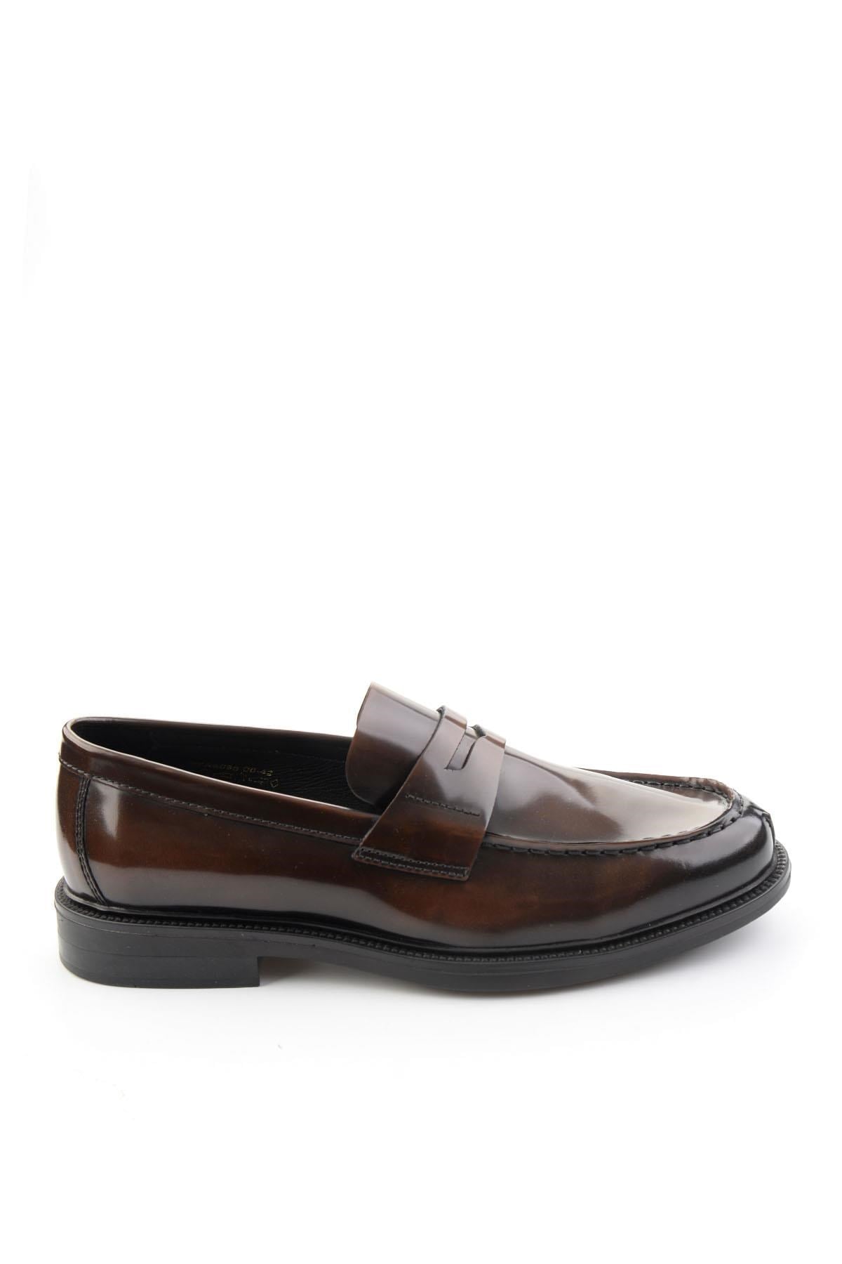 Kahve Hakiki Deri Erkek Loafer Ayakkabı E01648609514