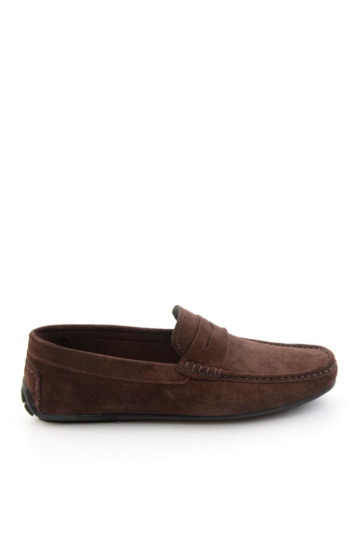 Kahve Hakiki Deri Erkek Loafer Ayakkabı E01648582102