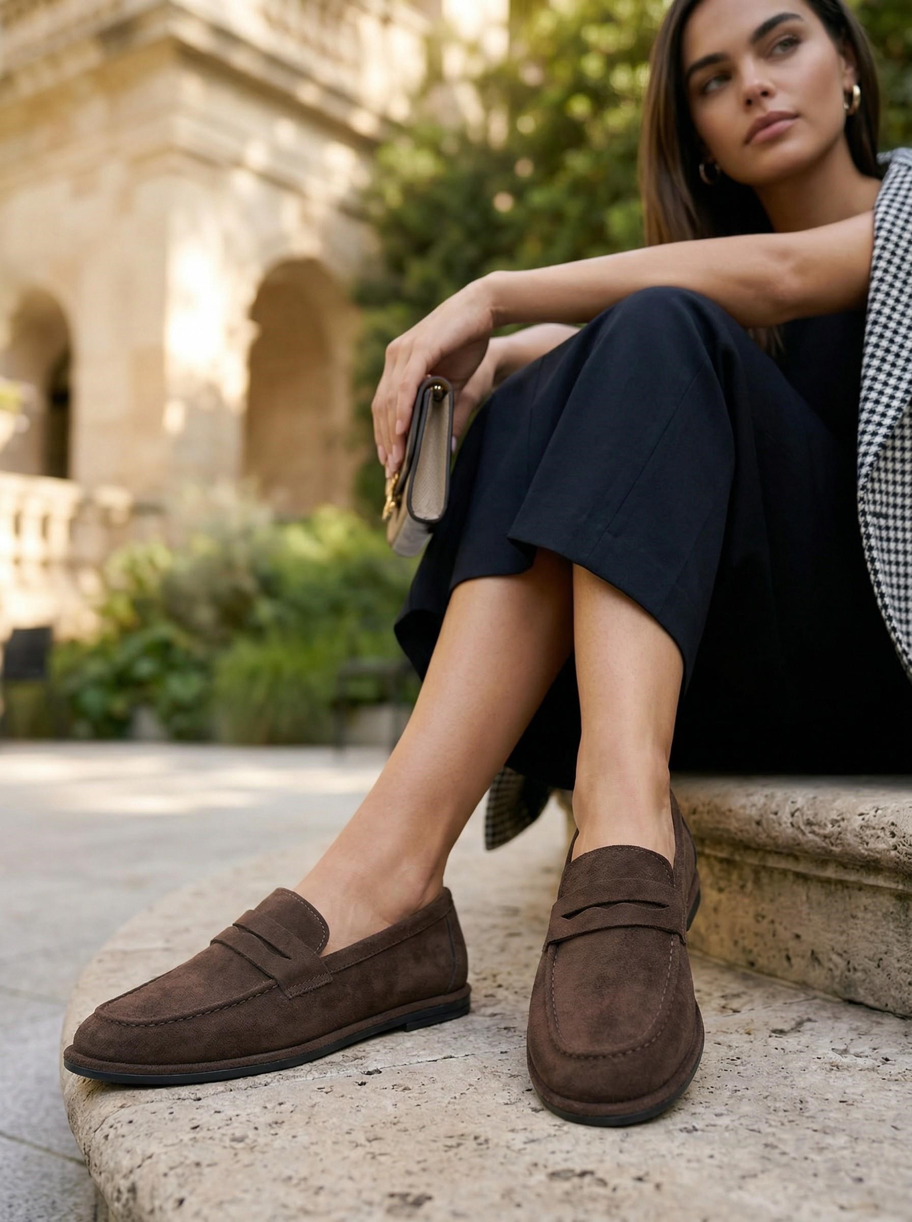 Kahve  Kadın Loafer Ayakkabı K01606034372