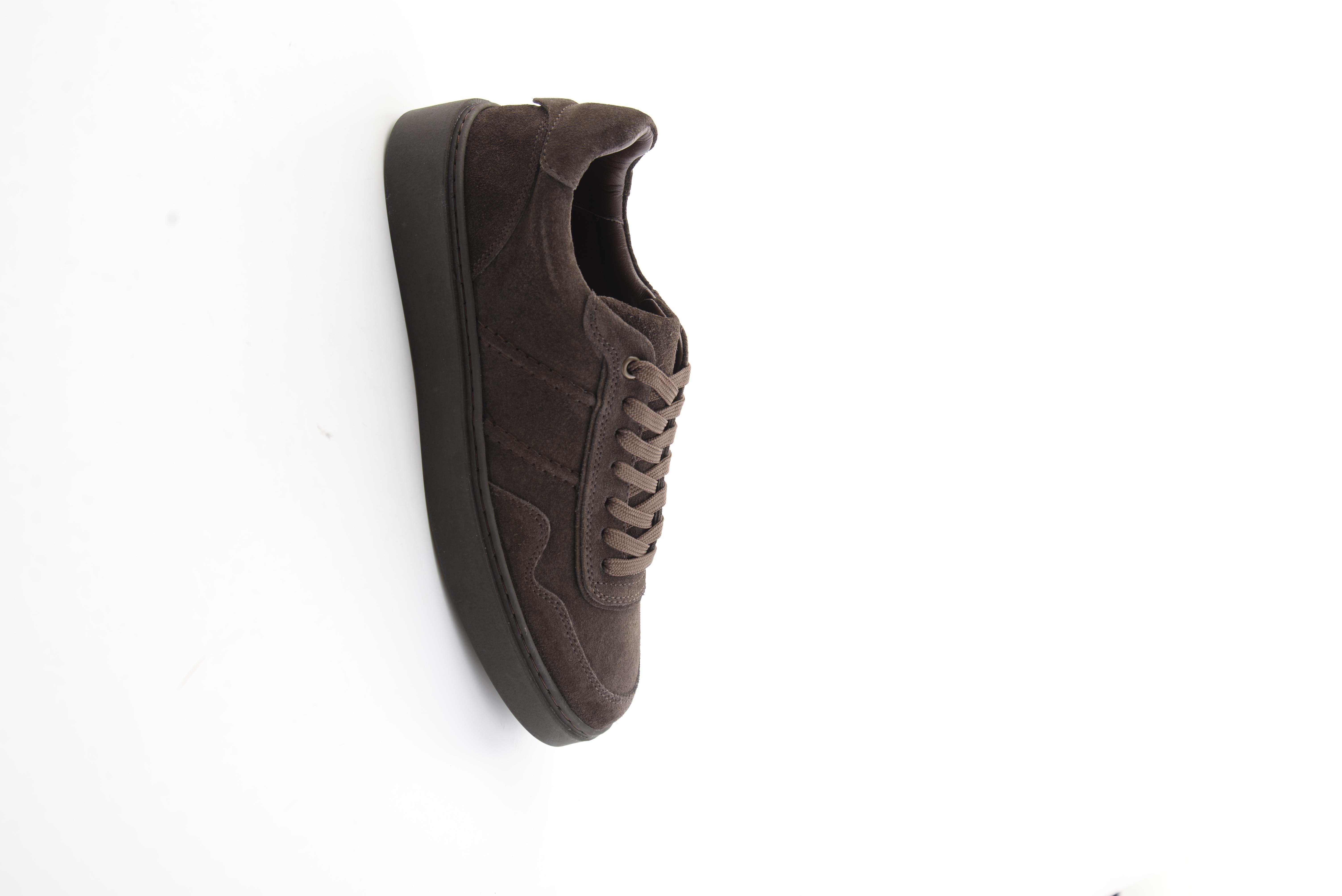 Kahve Süet Hakiki Deri Erkek Sneaker E01789045202
