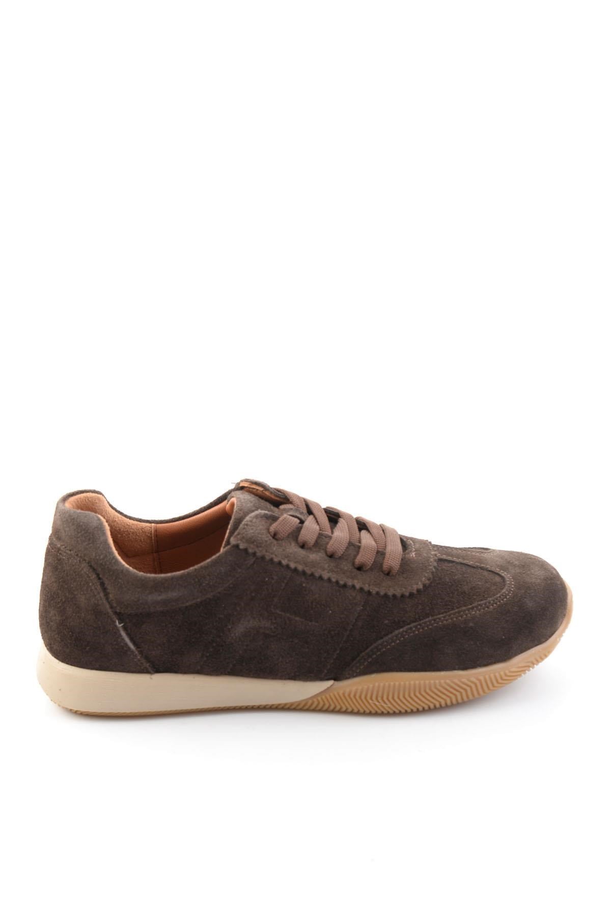 Kahve Süet Hakiki Deri Kadın Sneaker K01756111102