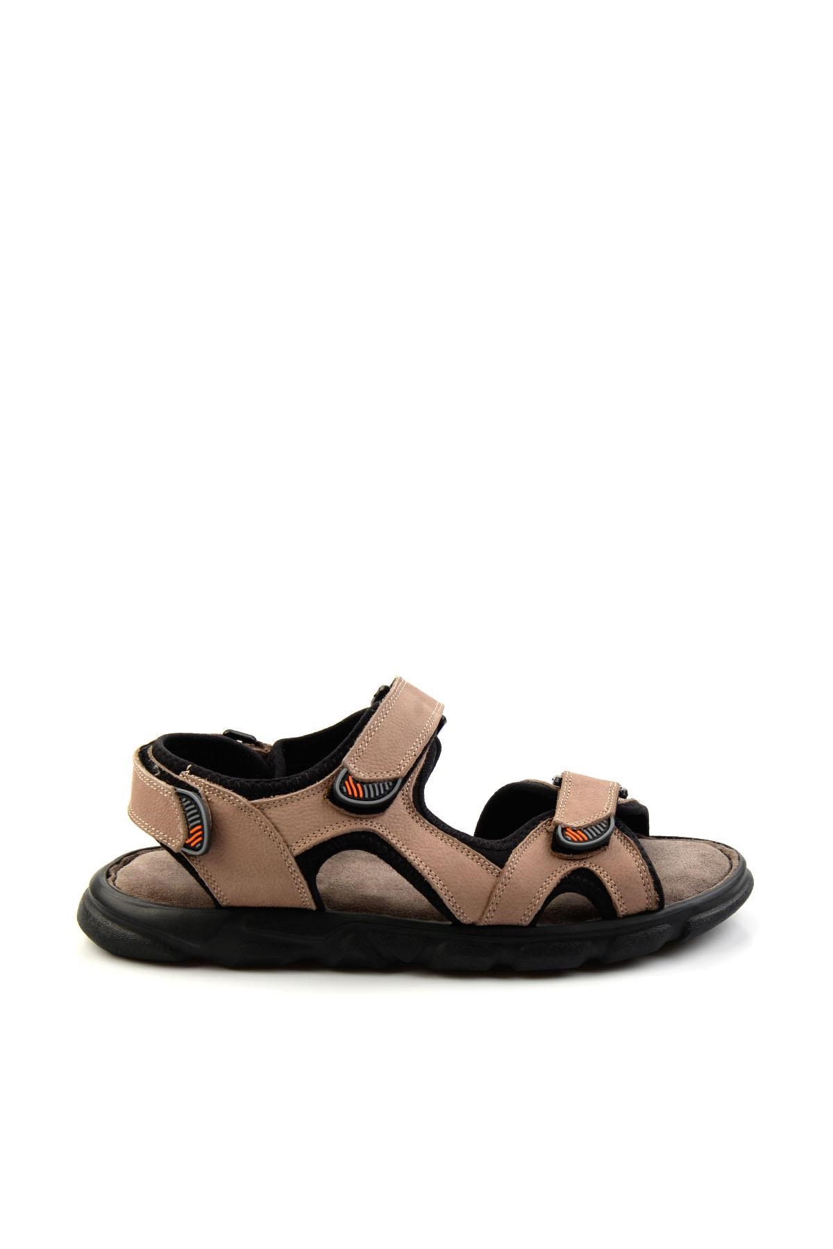 Kum Hakiki Deri Erkek Sandalet E05078102501