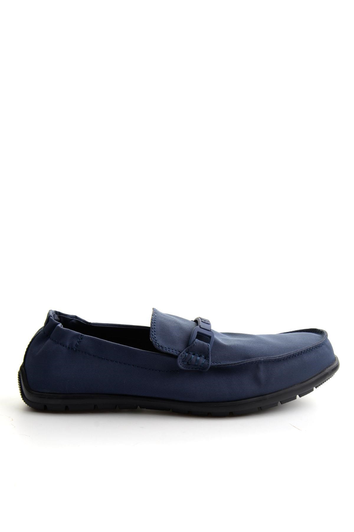 Lacivert Paraşüt  Erkek Loafer Ayakkabı E01175560667