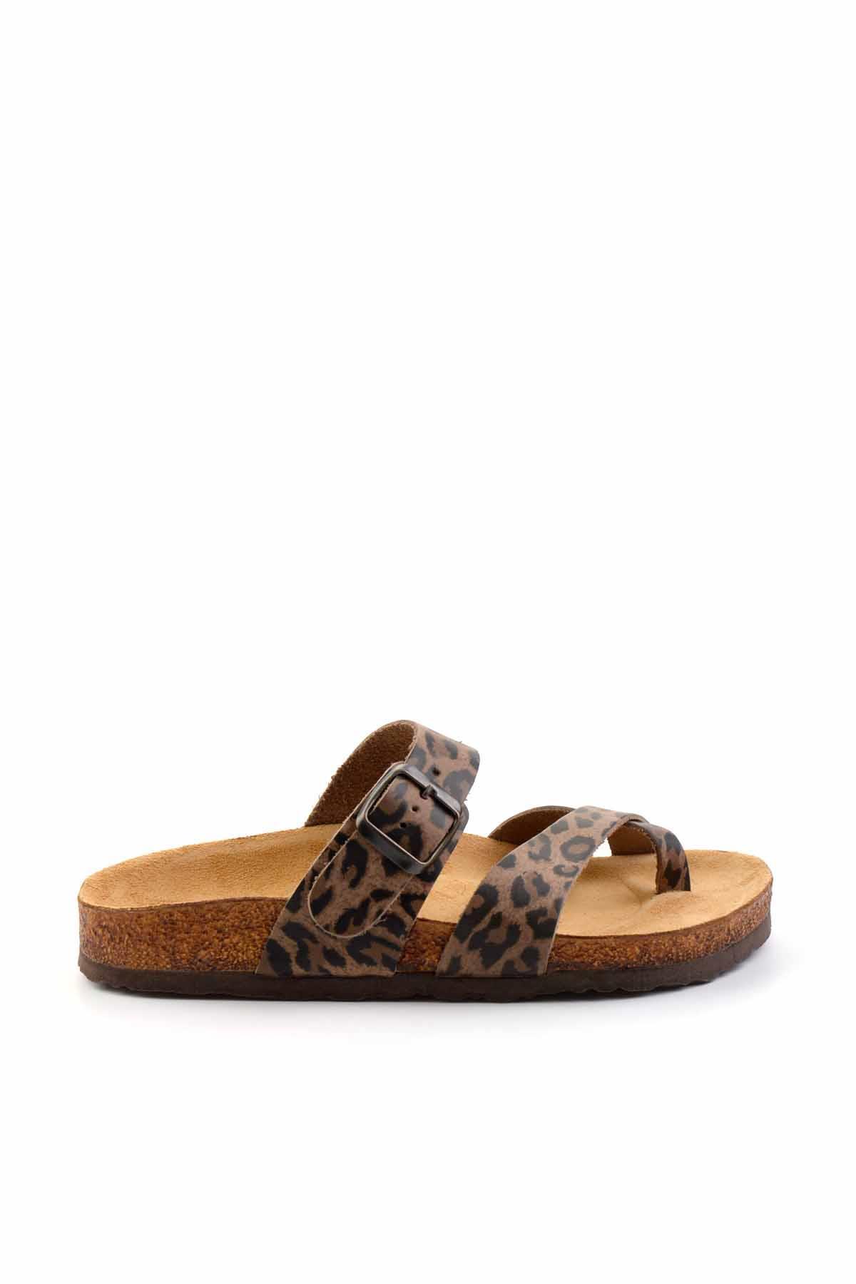 Leopar Leather Kadın Terlik K04819181003