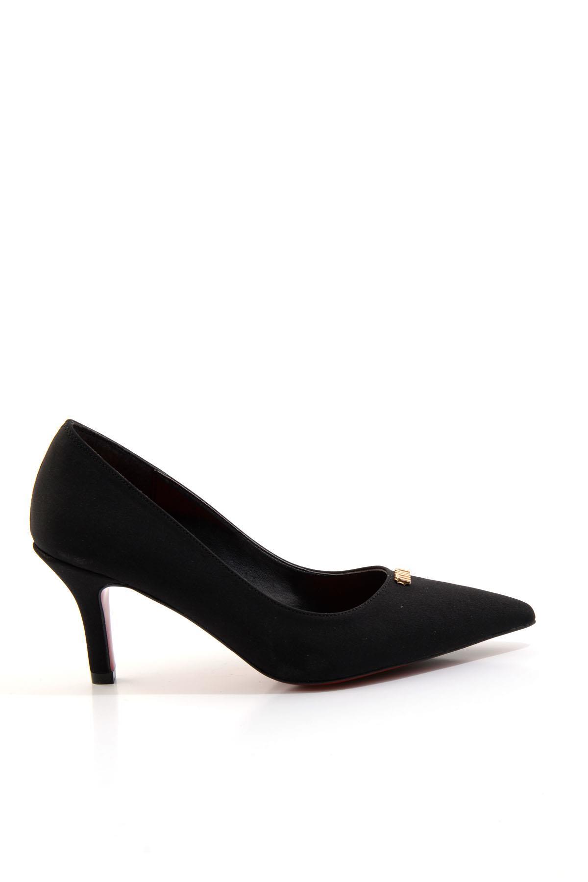 Mat Siyah  Kadın Klasik Topuklu Ayakkabı K01231461738