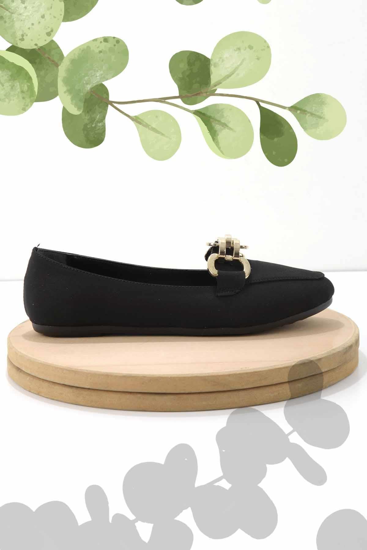 Mat Siyah  Kadın Loafer Ayakkabı K01688020738
