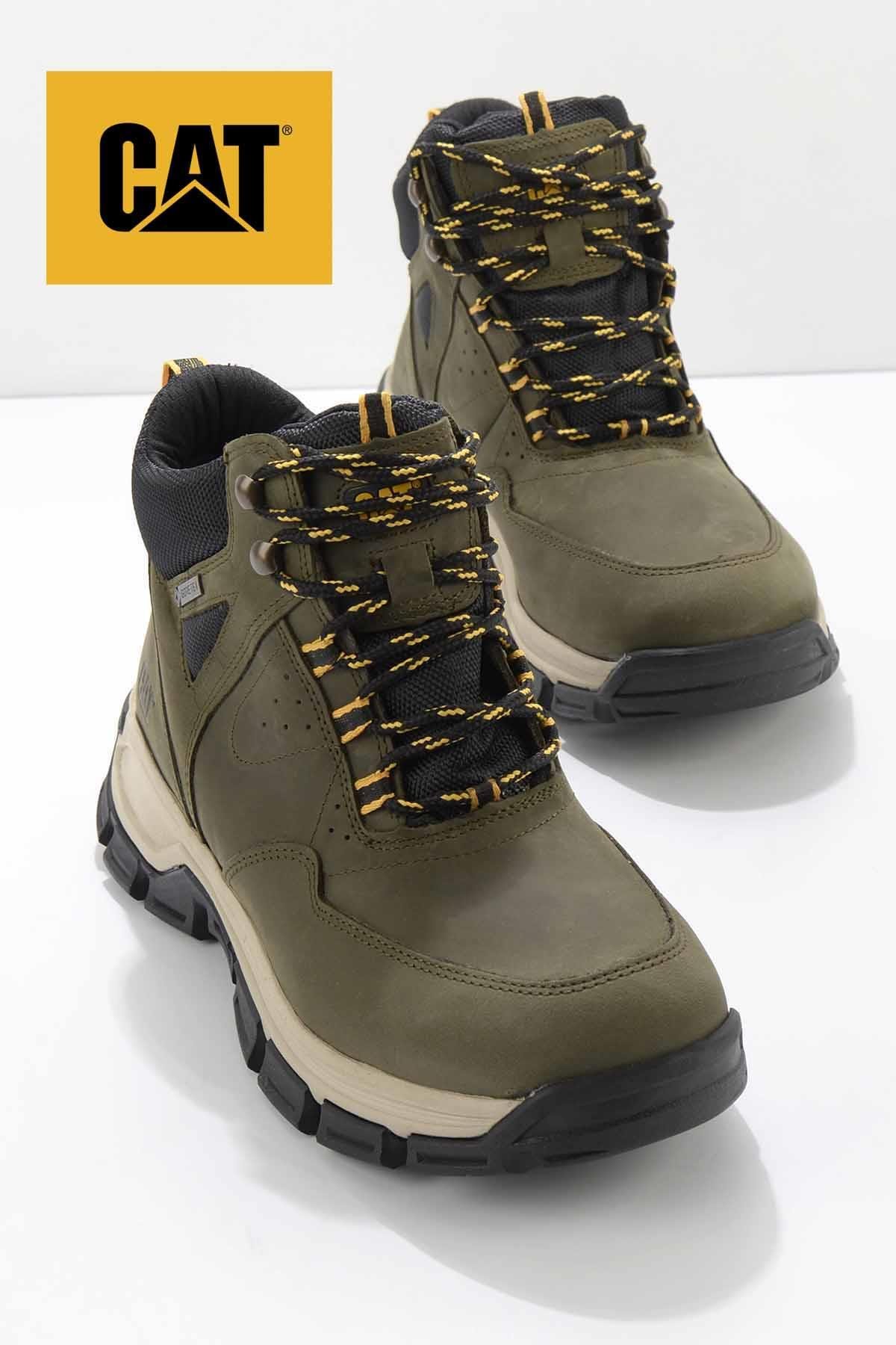 Olive Leather Erkek Bot & Bootie CAT1111130601