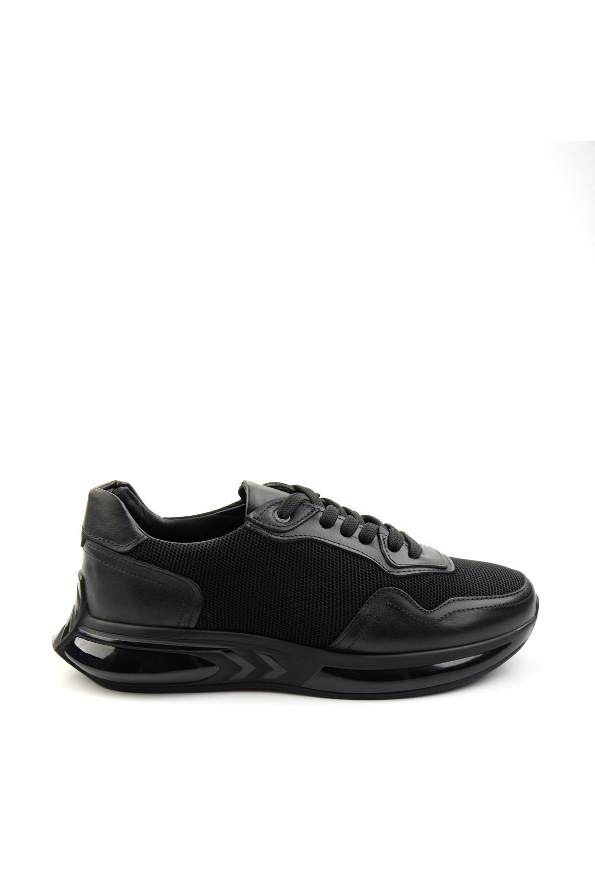 Siyah Hakiki Deri Erkek Sneaker E01401083004
