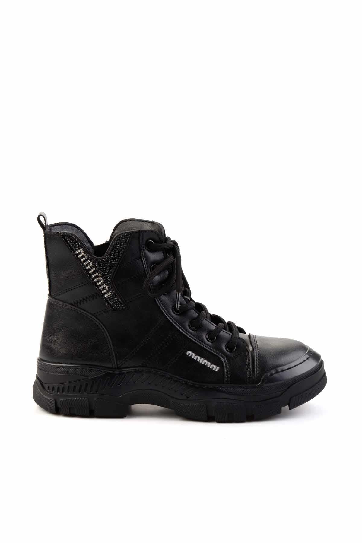 Siyah  Kadın Bot & Bootie K02050002009