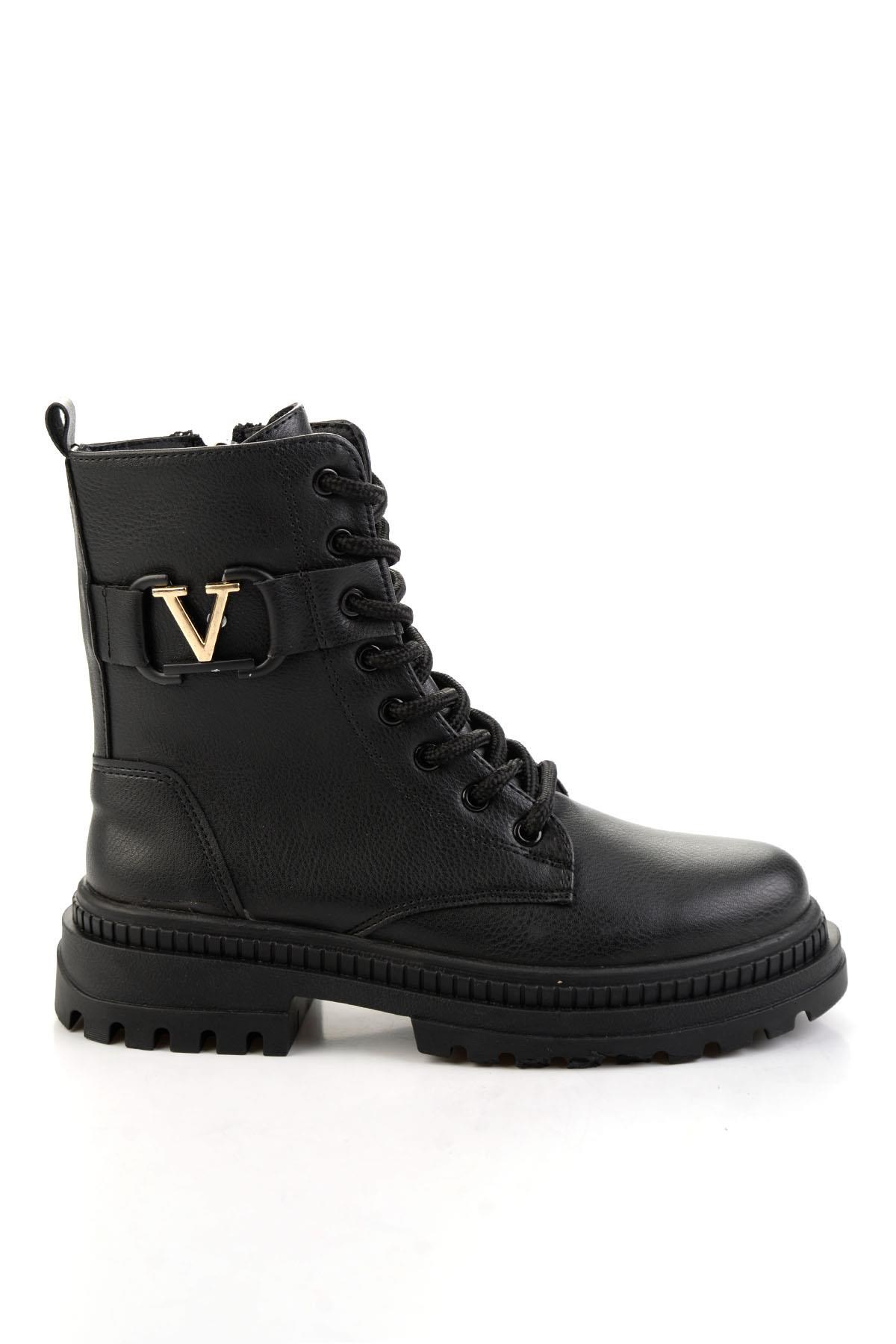 Siyah  Kadın Bot & Bootie K02179521209