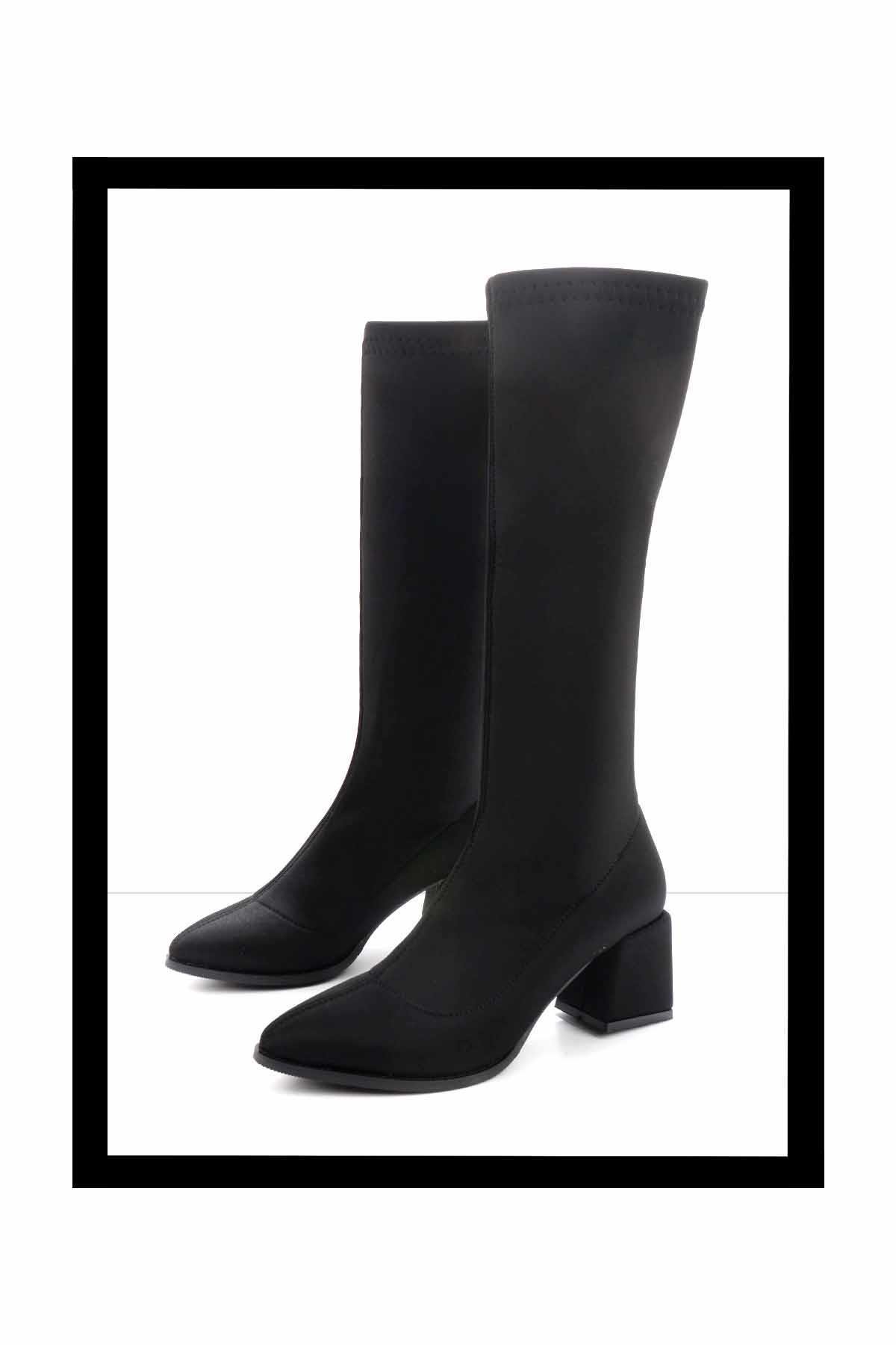 Siyah  Kadın Bot & Bootie K03792060717