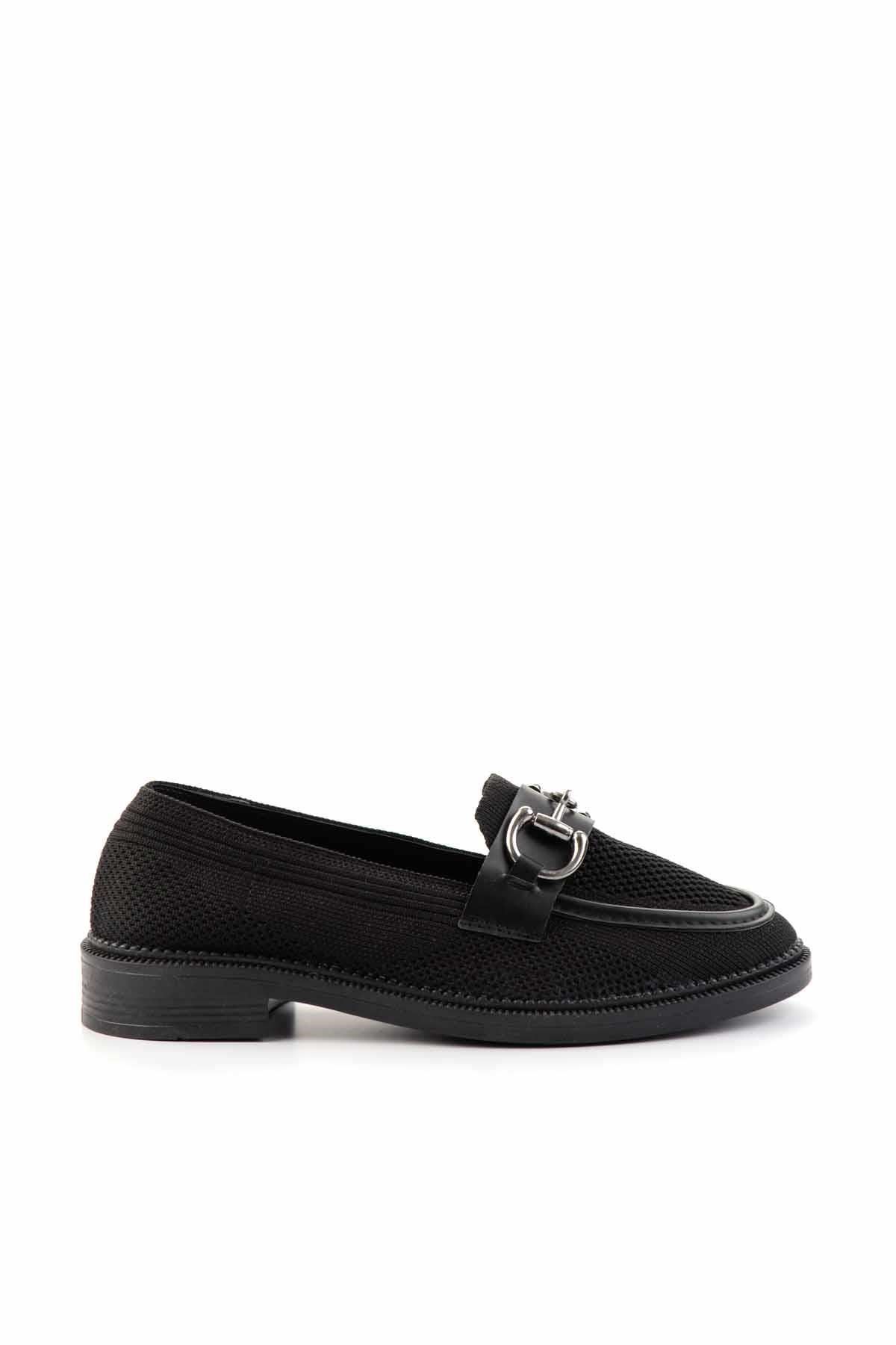 Siyah  Kadın Loafer Ayakkabı K01362245882