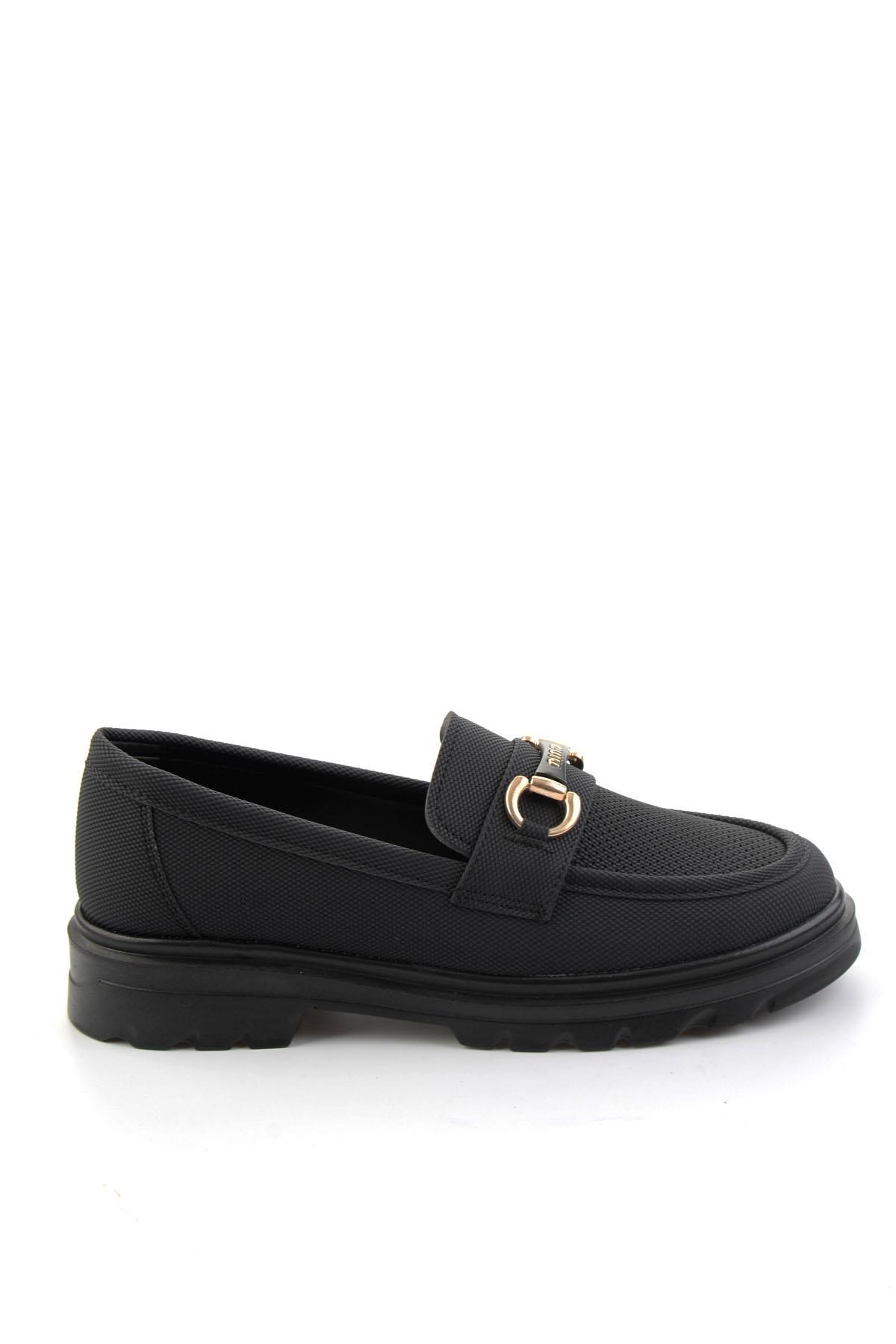 Siyah  Kadın Loafer Ayakkabı K01536103737