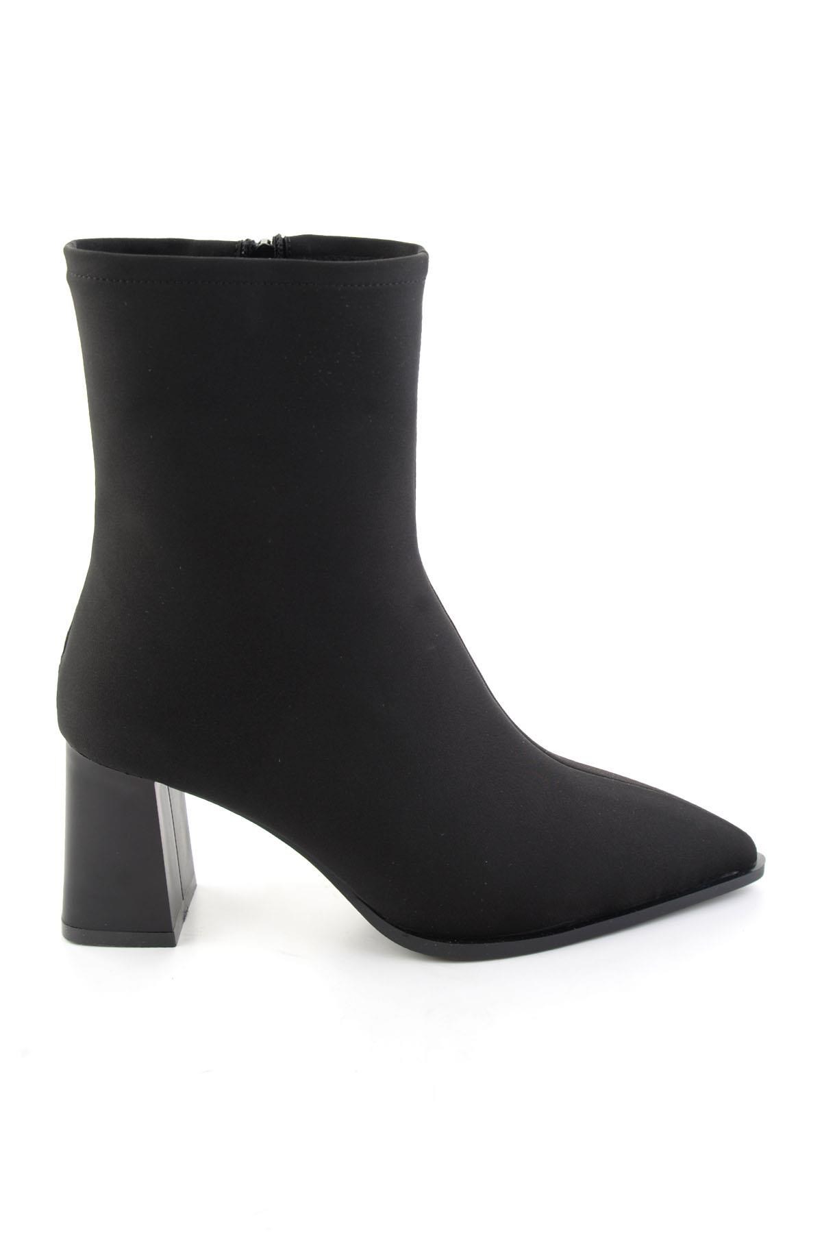 Siyah Kumaş  Kadın Bot & Bootie K02843016004