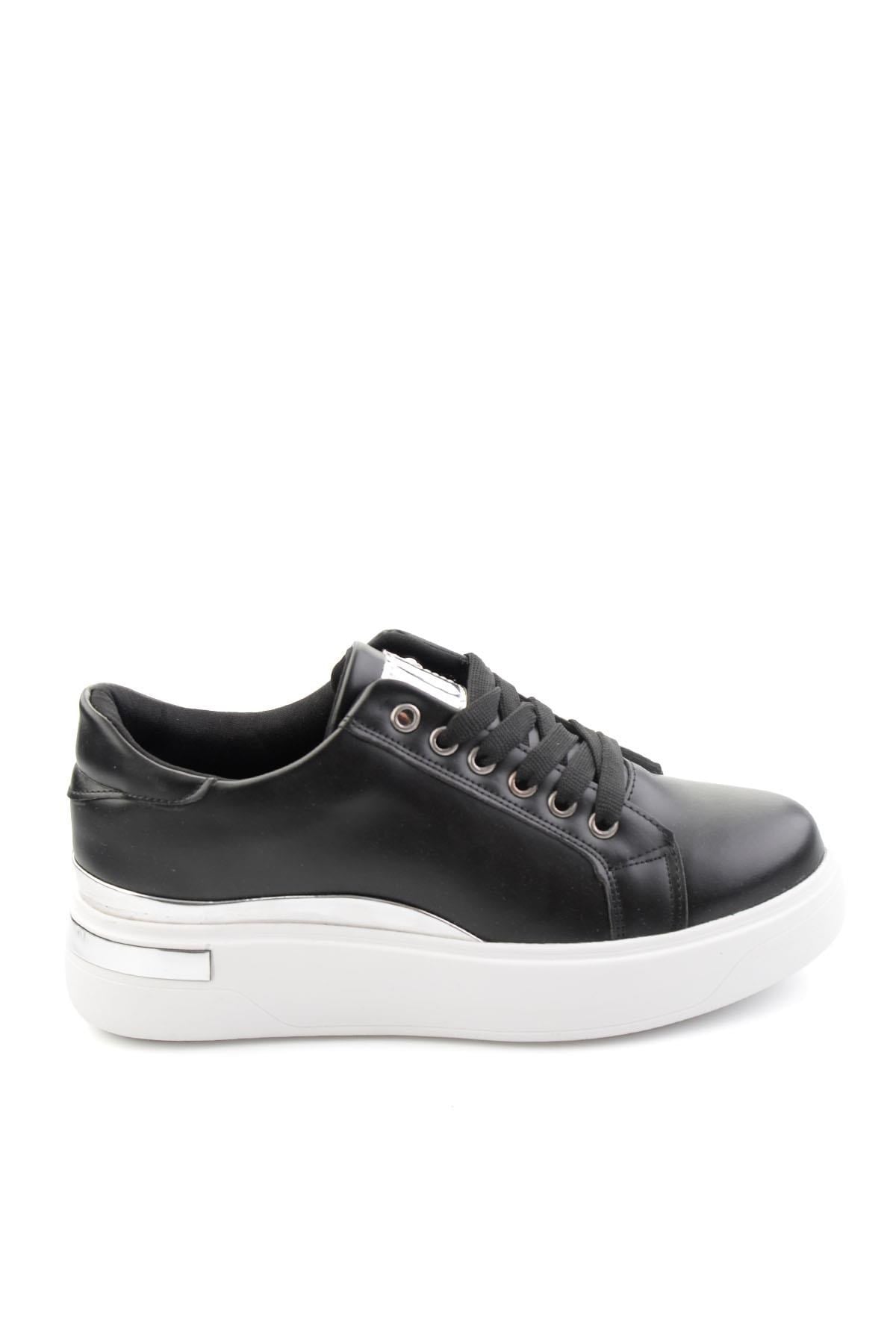 Siyah Lame  Kadın Sneaker K01179001409