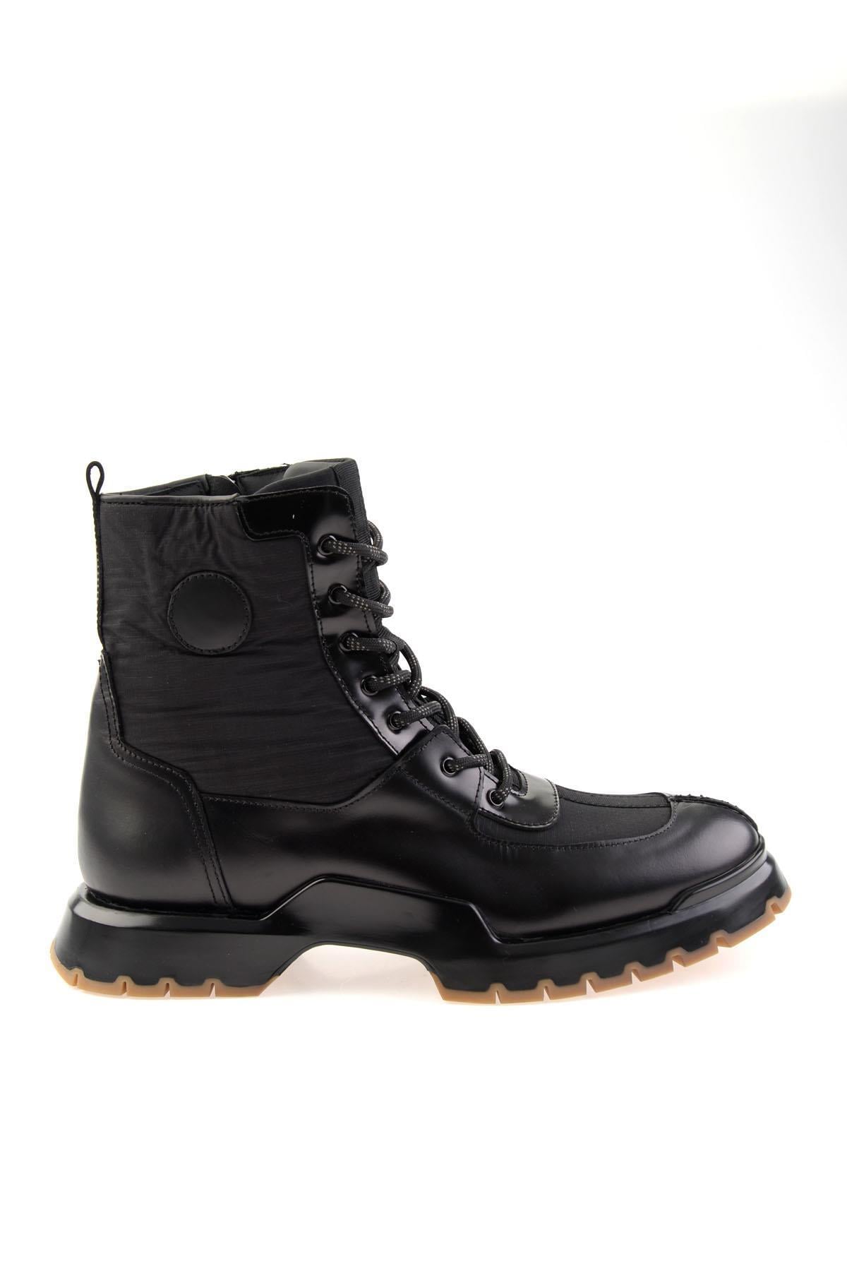 Siyah Leather Erkek Bot & Bootie E02604038503