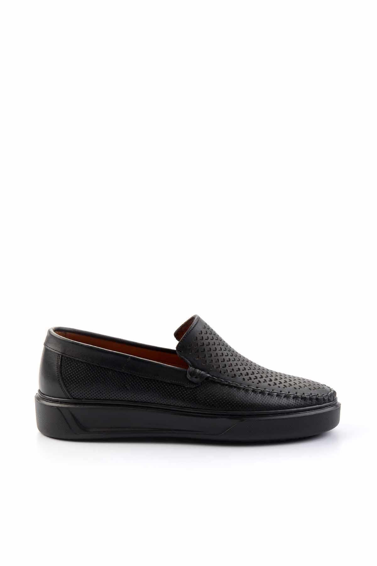 Siyah Leather Erkek Loafer Ayakkabı E01378004703