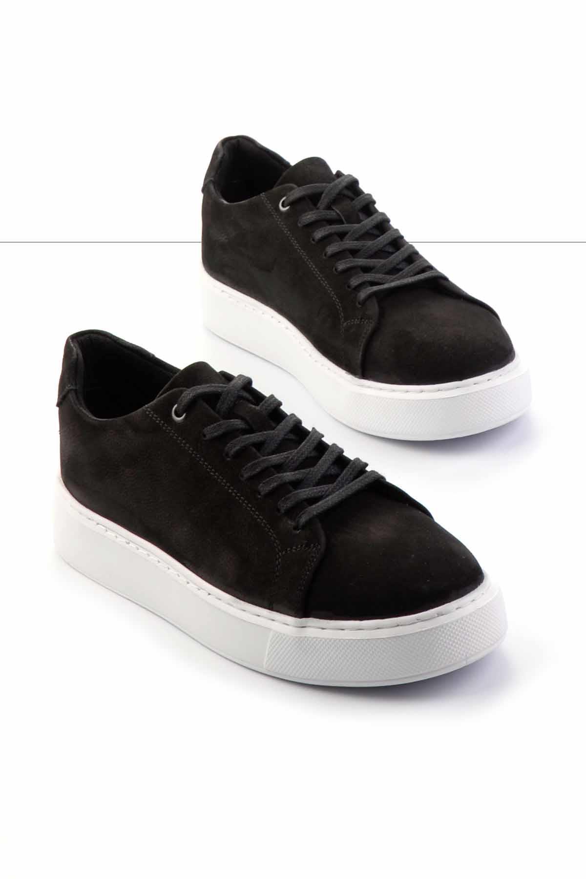 Siyah Leather Erkek Sneaker E01380100701