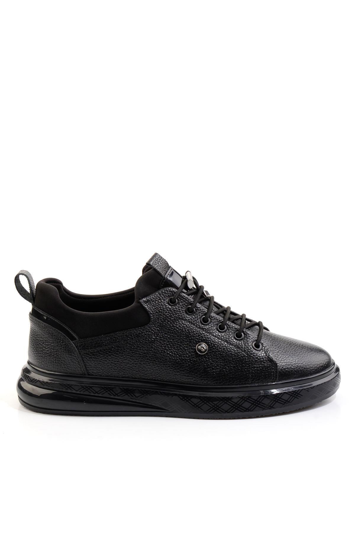 Siyah Leather Erkek Sneaker E01401082240