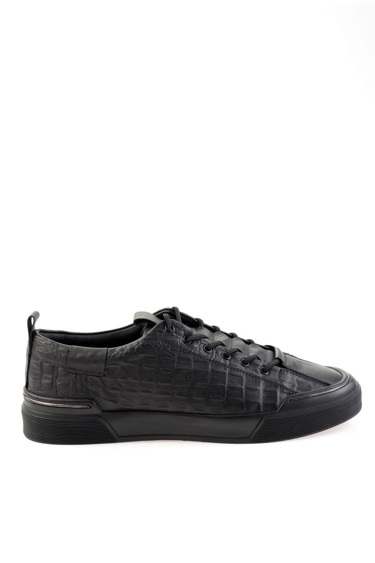 Siyah Leather Erkek Sneaker E01604238503
