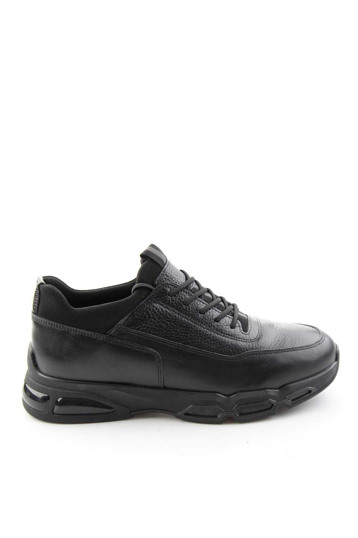 Siyah Napa Hakiki Deri Erkek Sneaker E01811906543